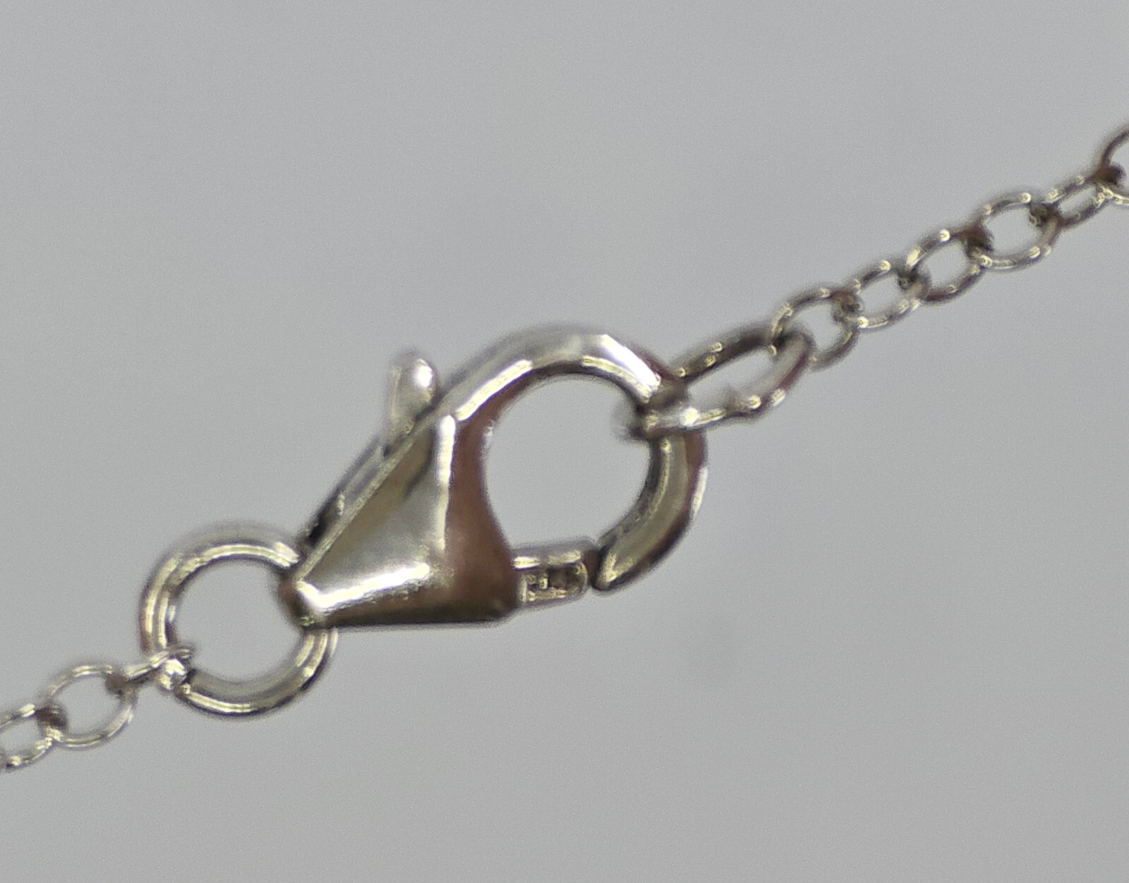 VTG 925 STERLING SILVER CURB LINK CHAIN & 6mm BEAD LONG STATION NECKLACE ~ 57 in