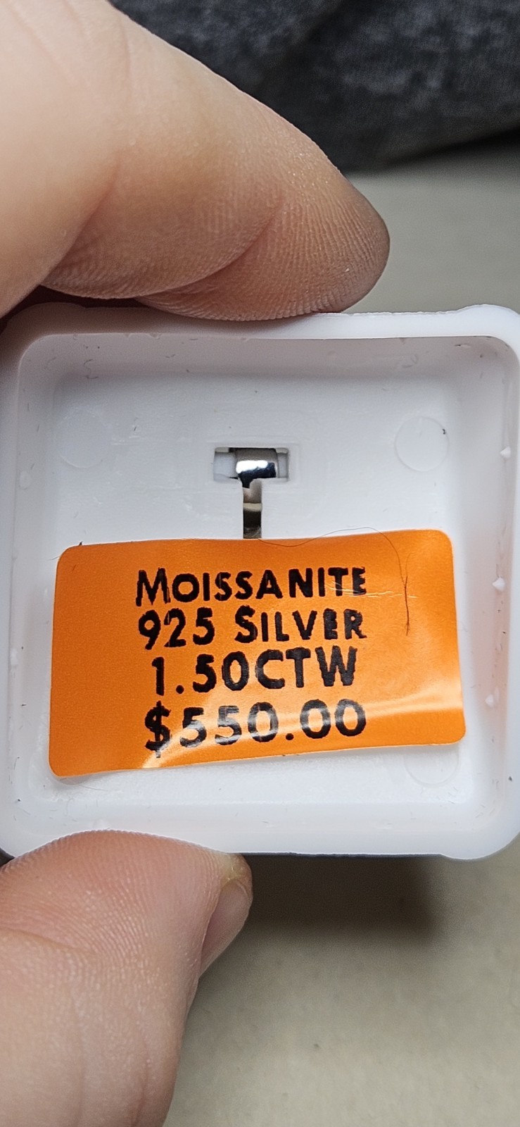 Moissanite Sterling Silver King Pendant 1.50ctw