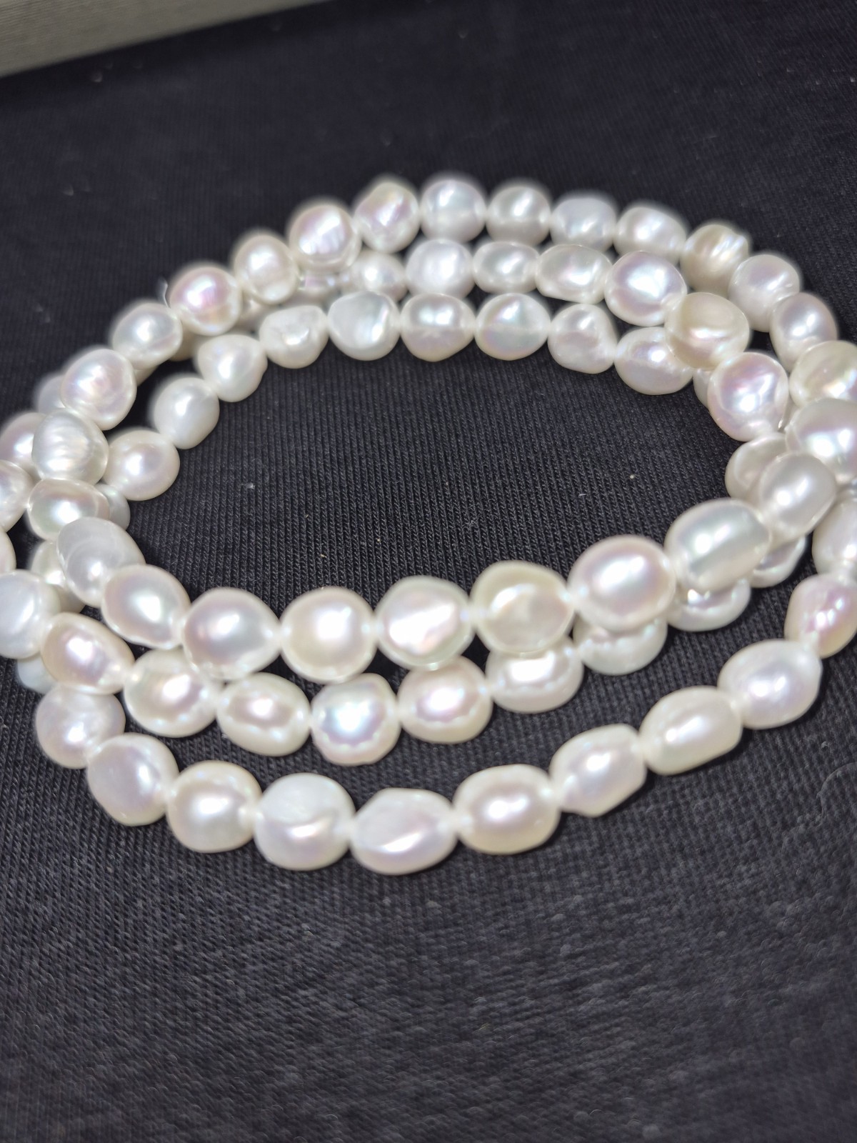 NWT Honora White Cultured Freshwater Pearl 60″ Rope Necklace & Stretch Bracelets