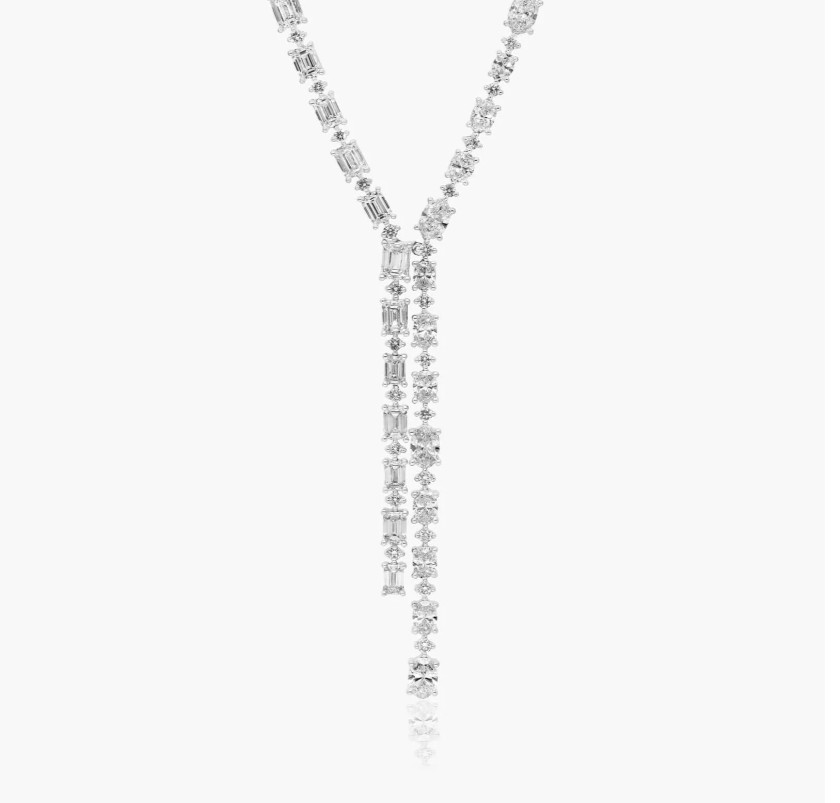 Opulent Dream Diamond Necklace in 14K Gold Vermeil over Sterling Silver