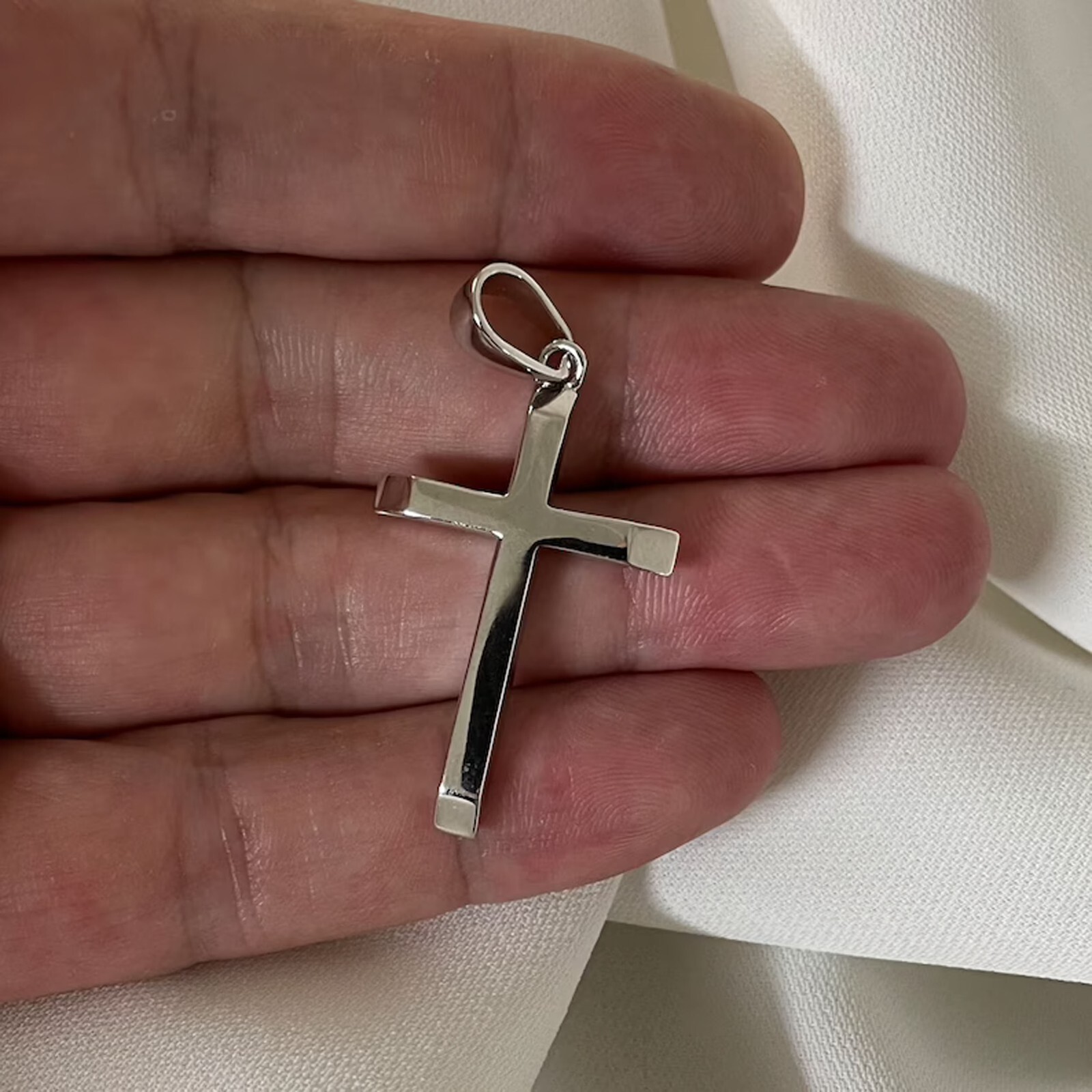 925 Sterling Silver Cross Pendant Handmade Jewelry For Men And Women Sp3 US