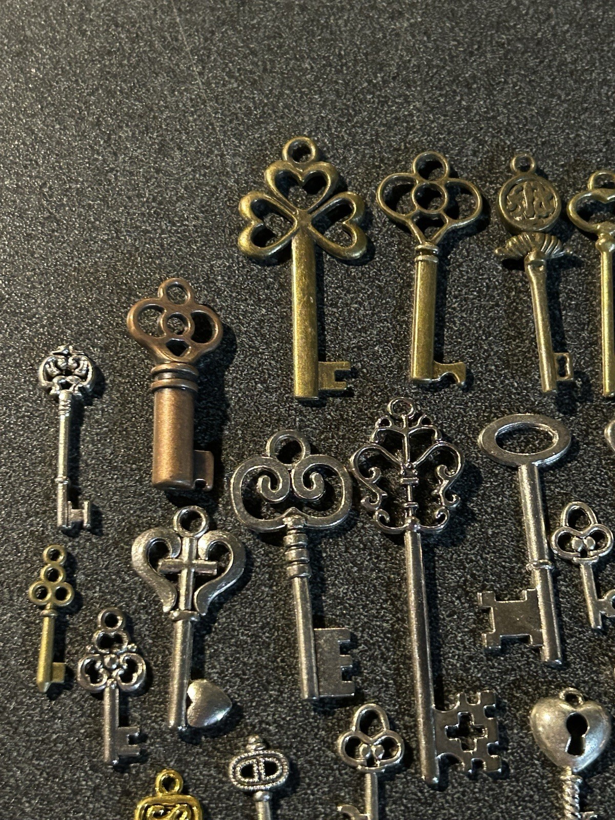 Skeleton Key Lot Whimsical Charm Bundle