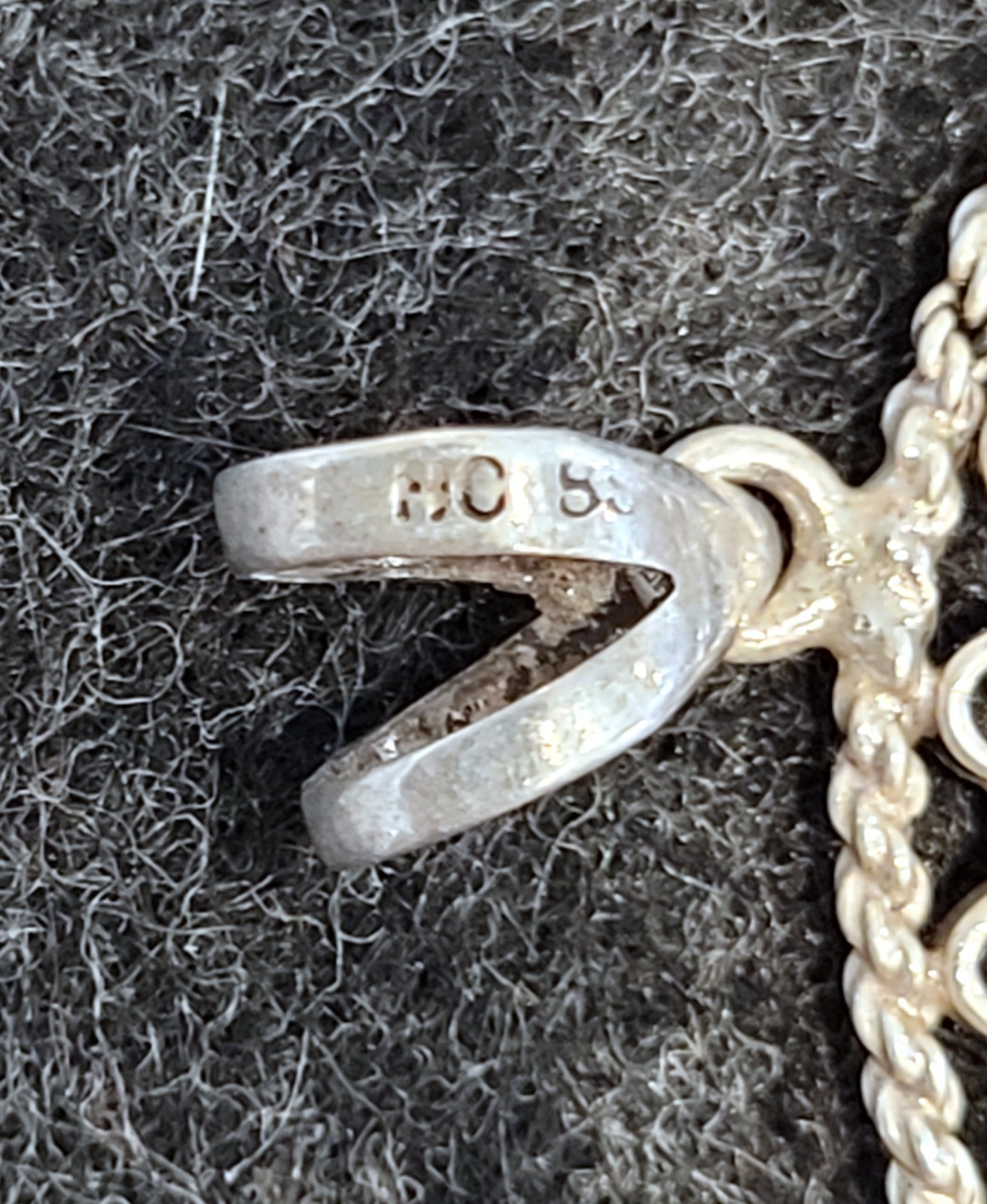 Hicarer Coin Bezel 38mm .925 Sterling Silver Flat Cut, Ribbon & Rope Design.