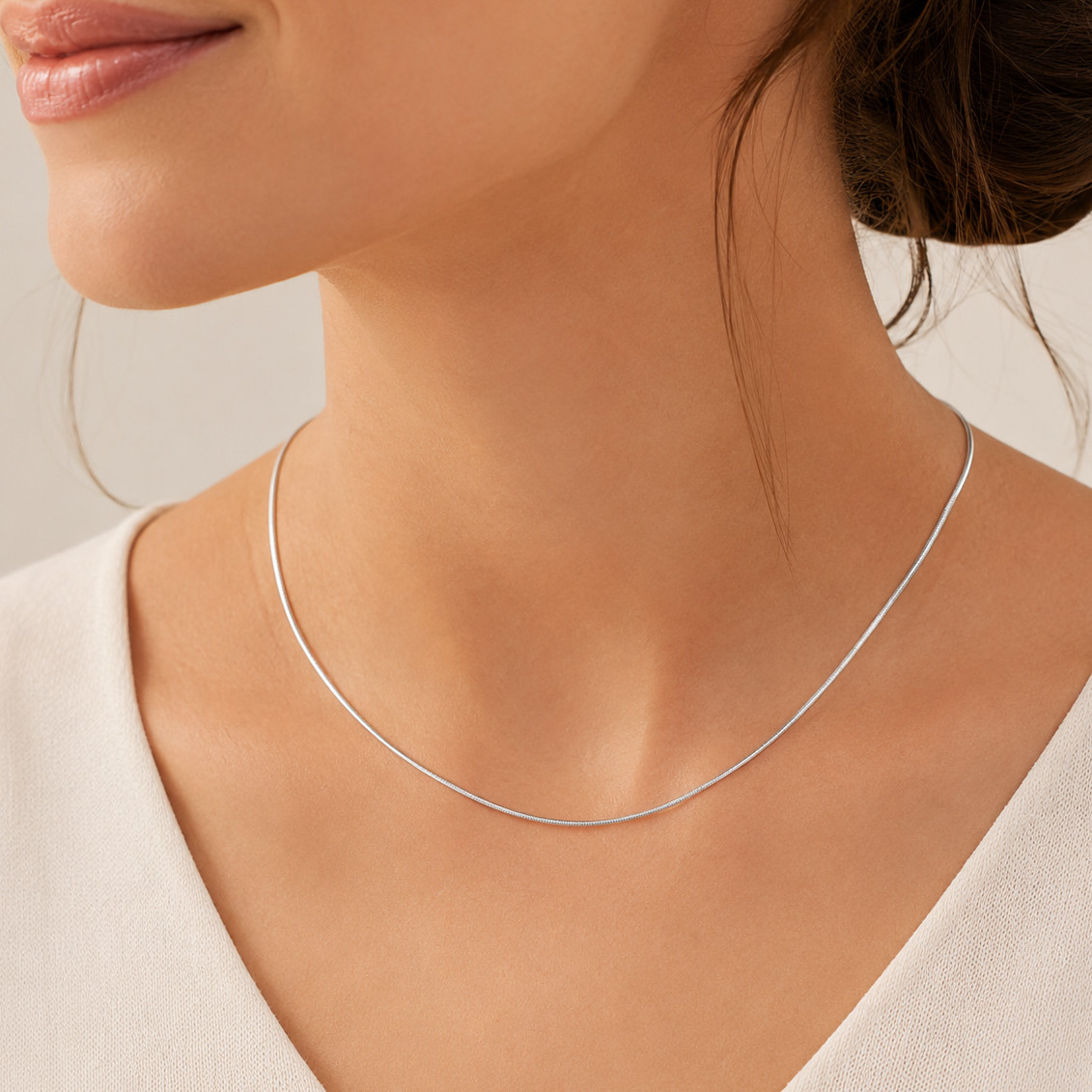 925 Sterling Silver Snake Chain Necklace – 1.2mm
