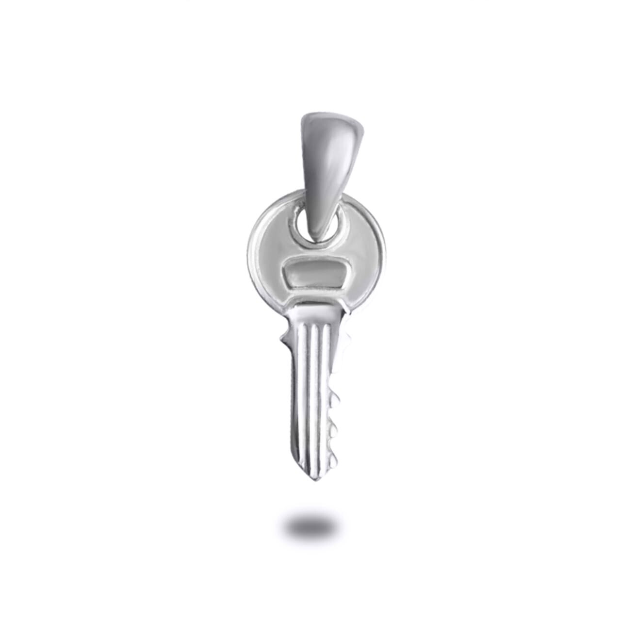 Gold Key Pendant Necklace (Available in Yellow/Rose/White Gold)