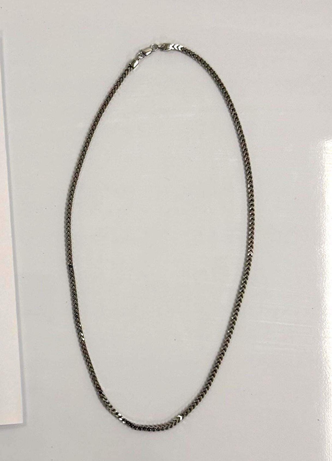 Sterling Silver Franco Chain Necklace | 20 Inch 925 Silver | 2.5mm Slim Franco C