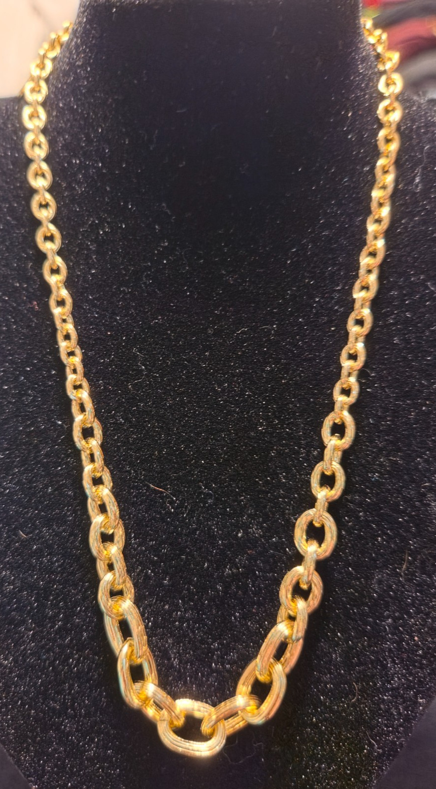 14k Yellow Gold Filled Chain Necklace with a Cross Pendant