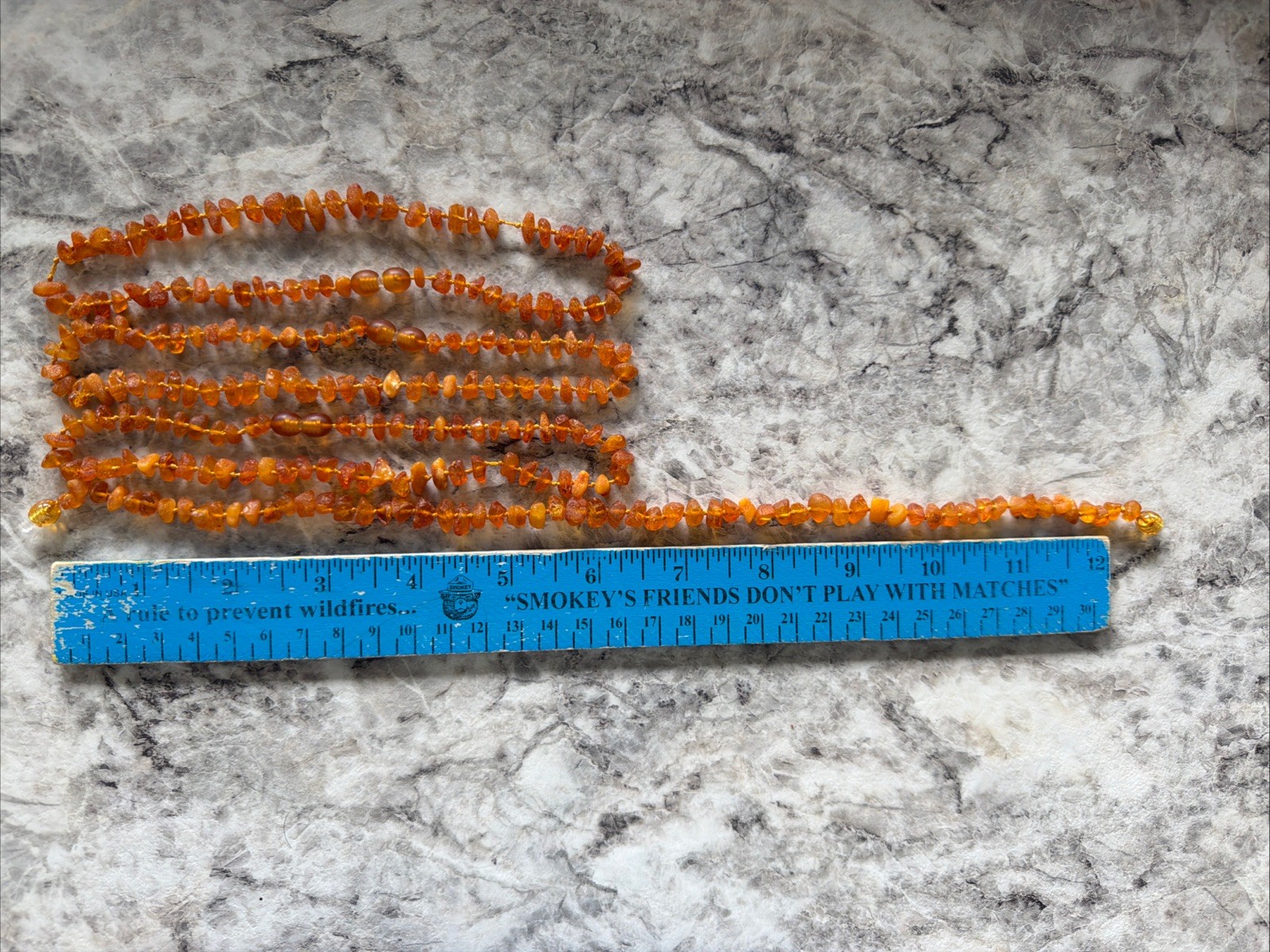Natural Baltic Amber Chip Necklace, Set Of 4 13-14”