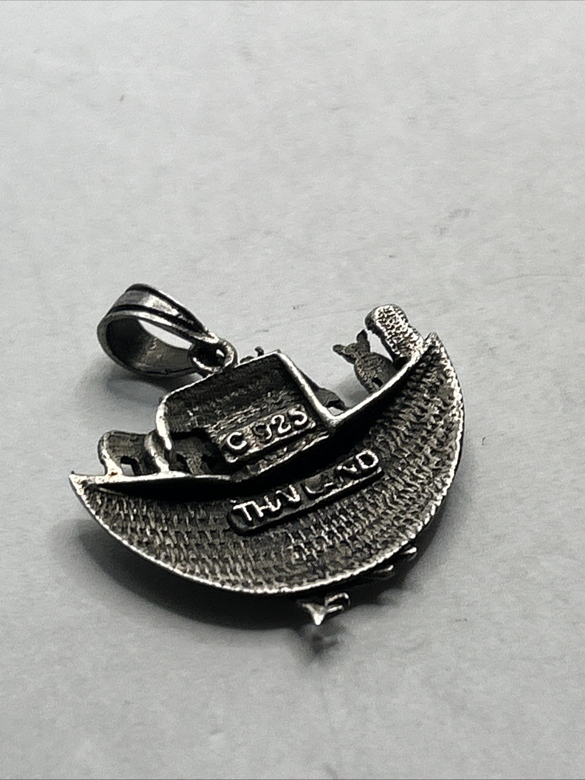 925 Sterling Silver Noah’s Ark Pendant Animals Biblical