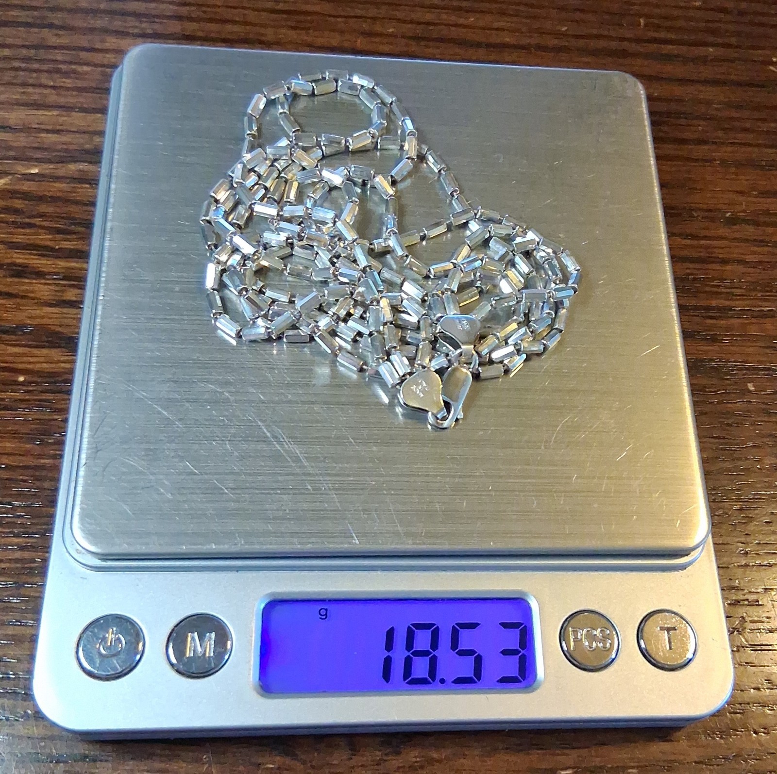 Vintage Milor Sterling 3 Strand Ball Chain 18″ Necklace Minor Flaw See Pics/Desc