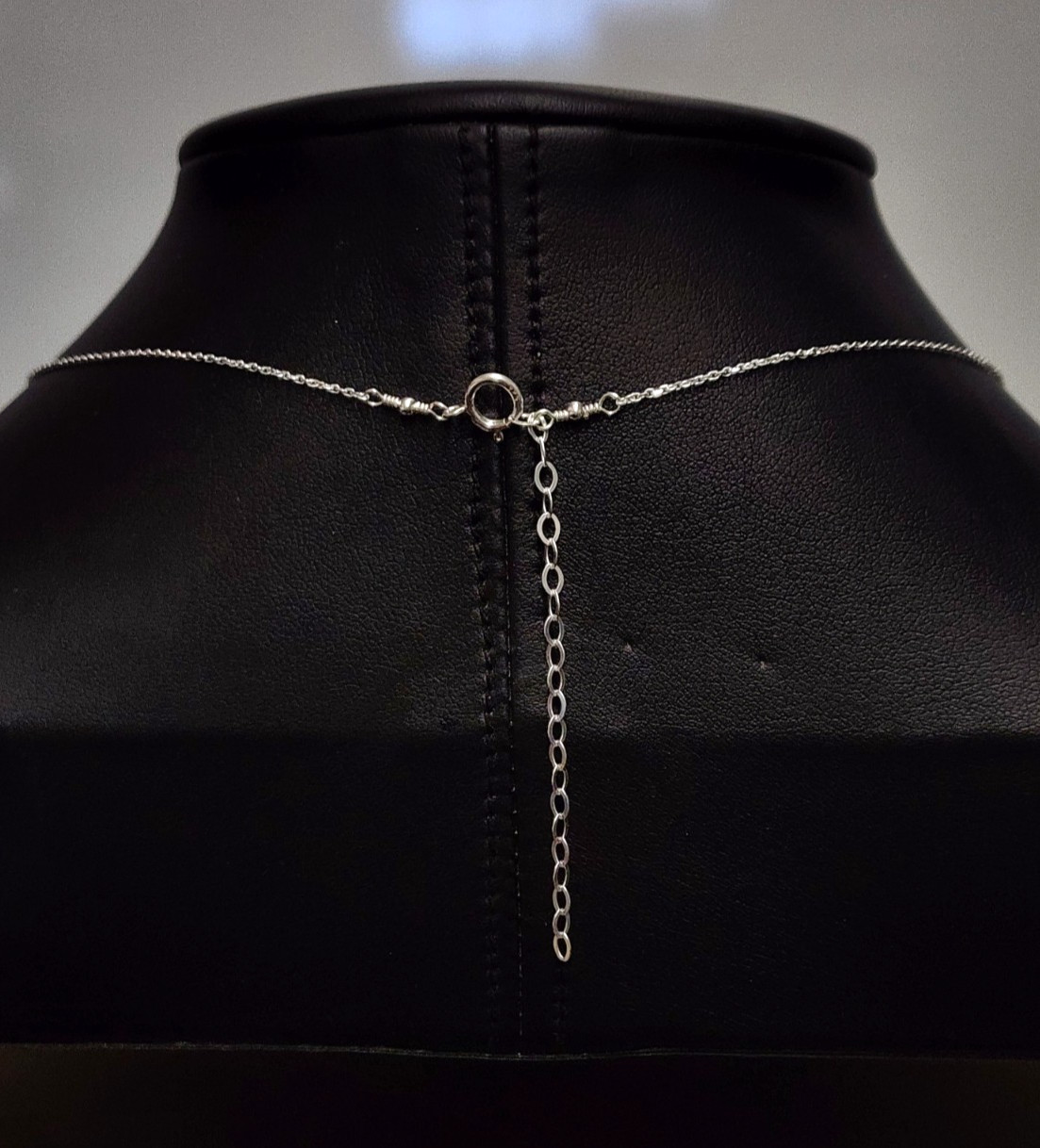 Annika Bella Dainty Sterling Silver Heart Necklace 15″+2.25″