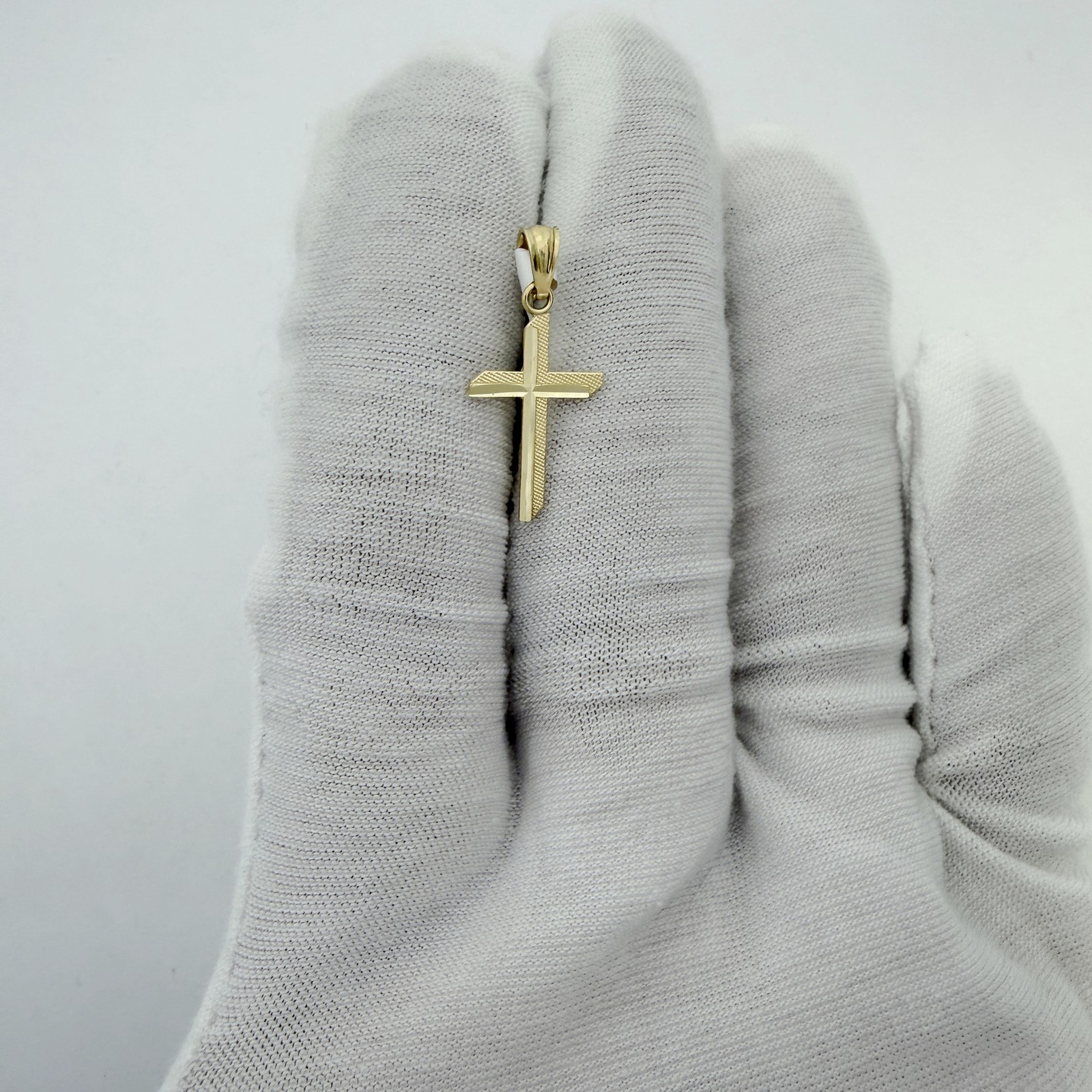 10kt Yellow Gold Unisex Cross Religious Charm Pendant