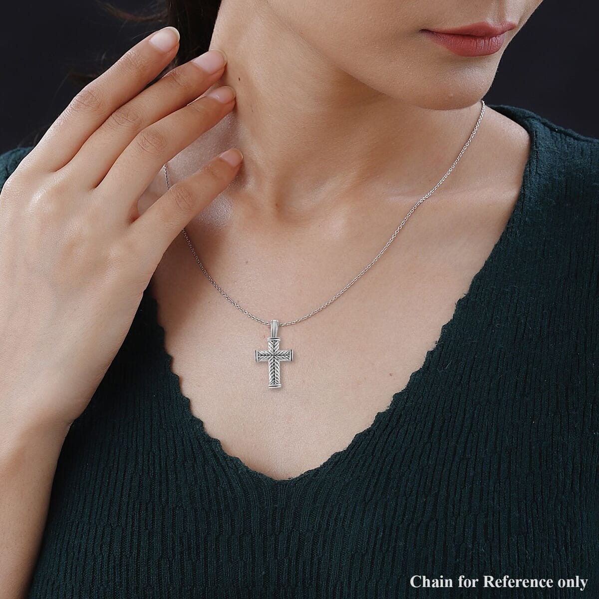 Bali Legacy Cross Pendant without Chain in Sterling Silver 5.90 Grams