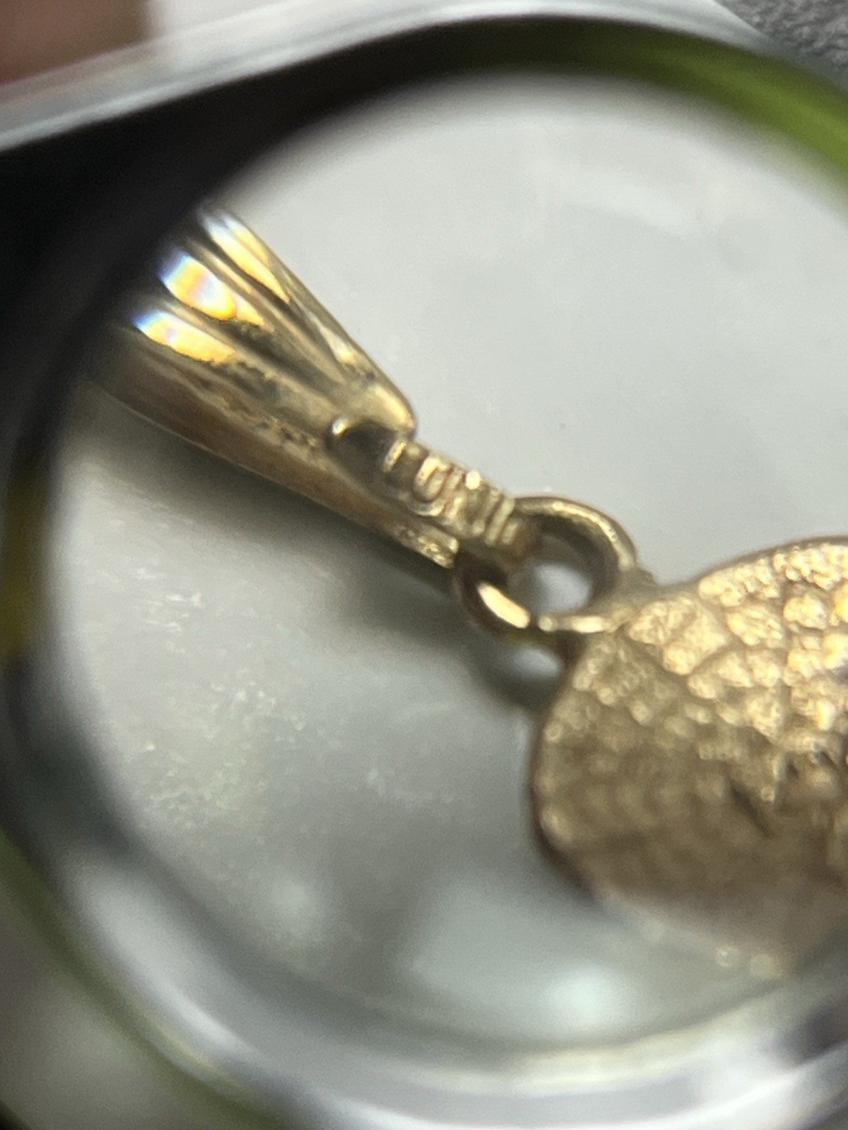 14K Gold Sand Dollar Pendant Dainty Textured Beach Charm 0.5” Chain NOT included