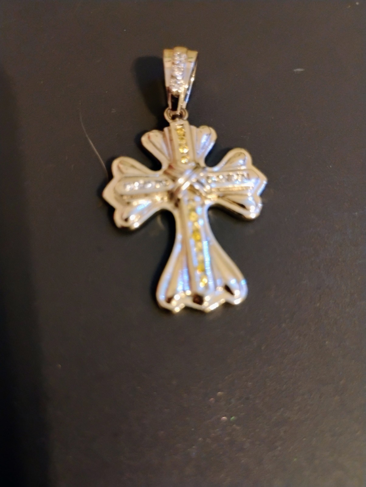 Small THICK CROSS PENDANT – 925 Sterling Silver – NEW!