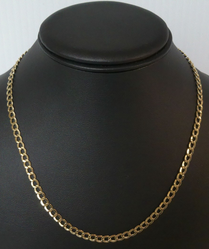 (MA1) 14k Yellow Gold 6.7g 18″ Curb Link Chain Necklace – 4.5mm