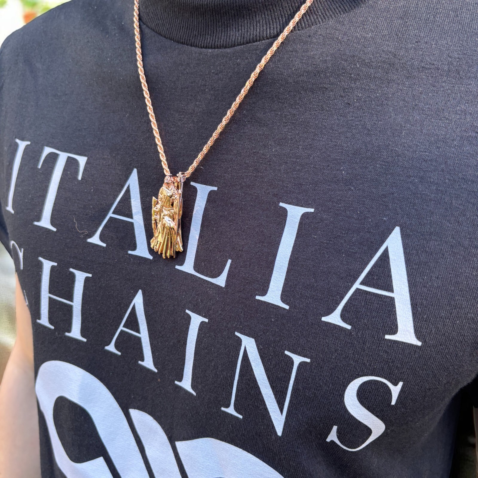 Grim Reaper Pendant – 925 Sterling Silver or 14k Gold Vermeil or Rose Vermeil