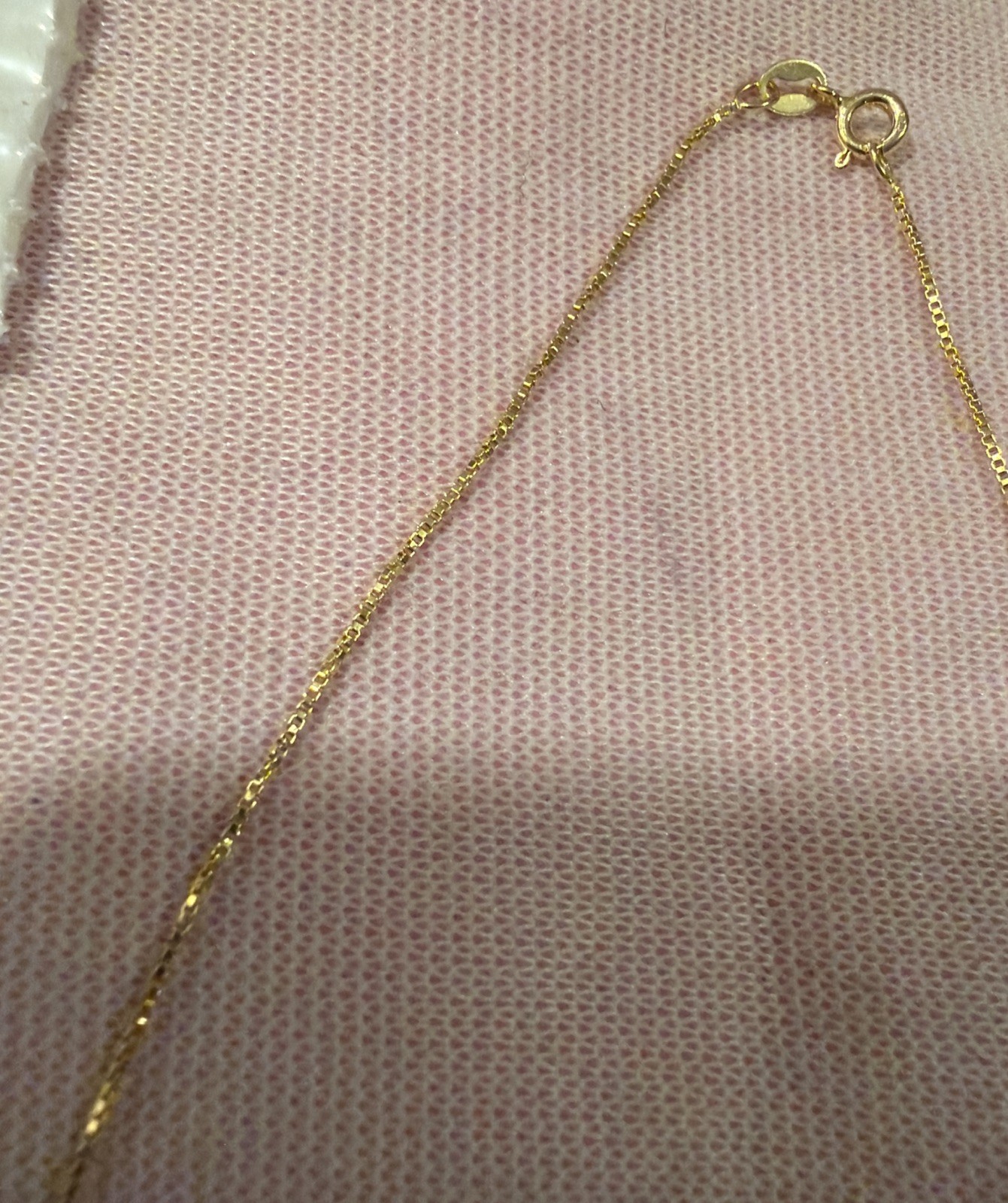 10 Pc Sealed 18k Gold Italy 925 Sterling Silver 1MM Box Chain Necklaces 17 1/2”