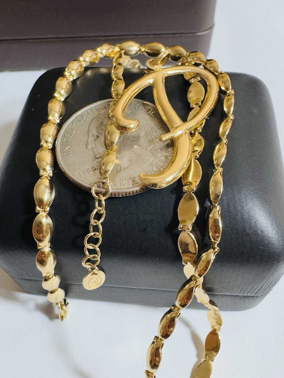 18K 750 Genuine Gold Chain Oval Link P Necklace 17”/18” Long 9.5g 3.5mm
