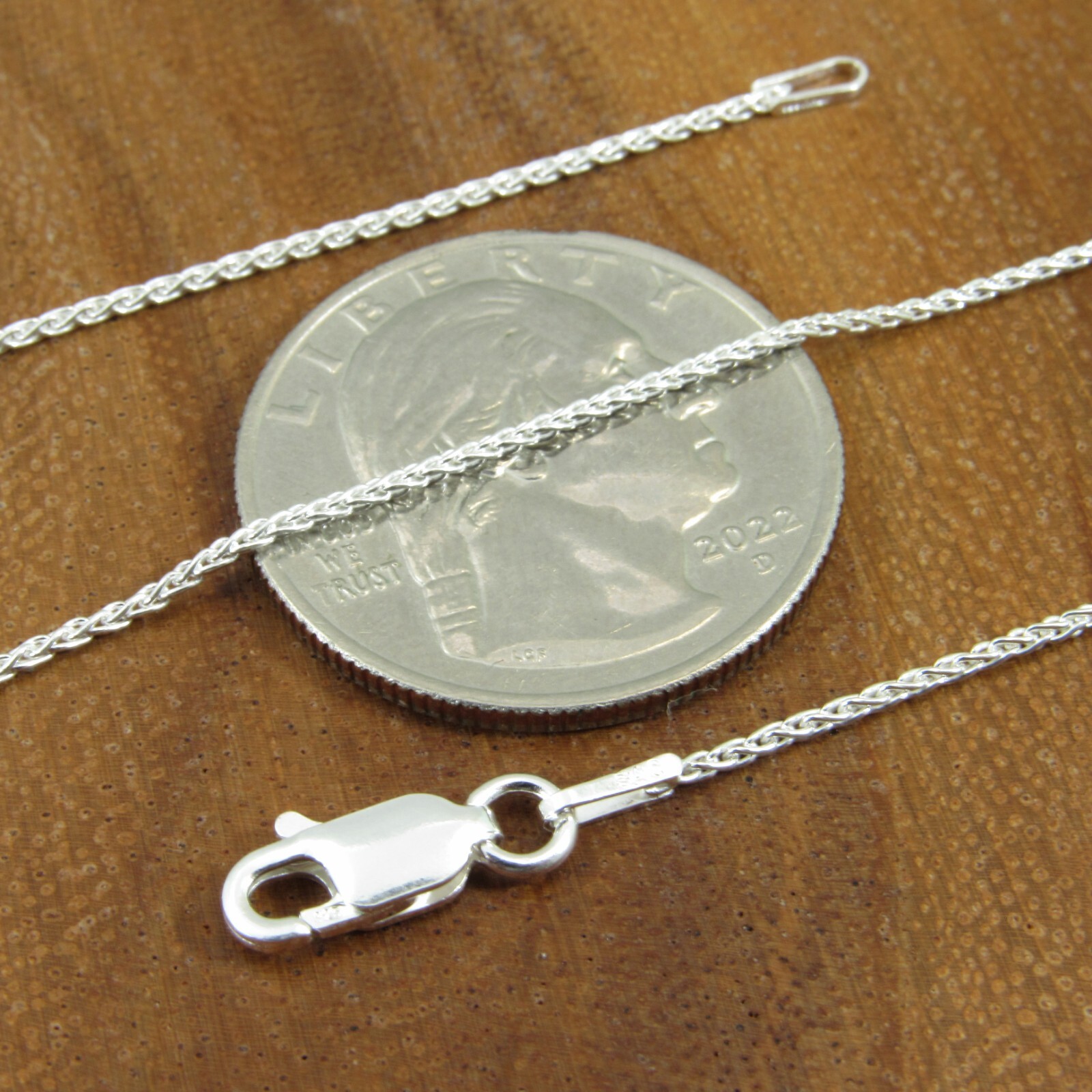 Solid 925 Sterling Silver Braided Wheat Chain Italian Spiga Necklace / Bracelet