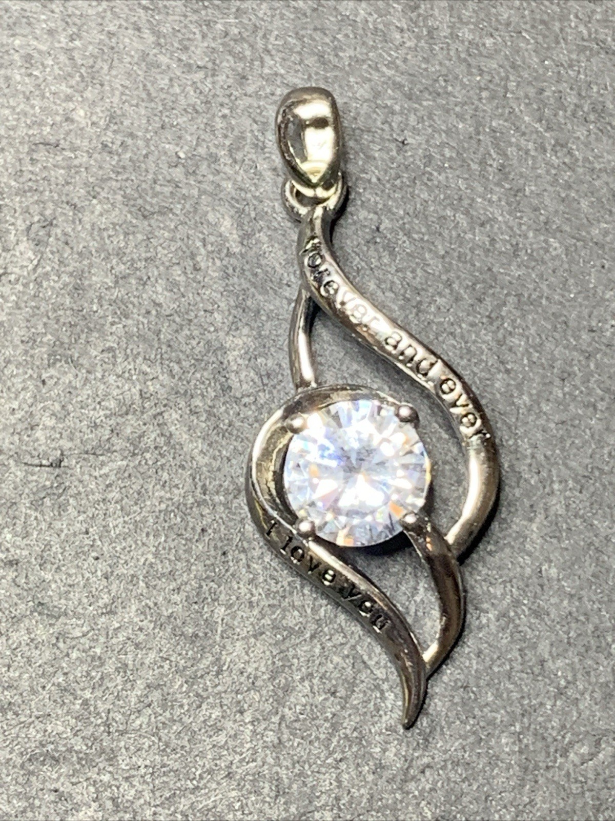 STERLING SILVER 925 Lot Necklace Pendant A17 MUATOGIML New I Love You Forever