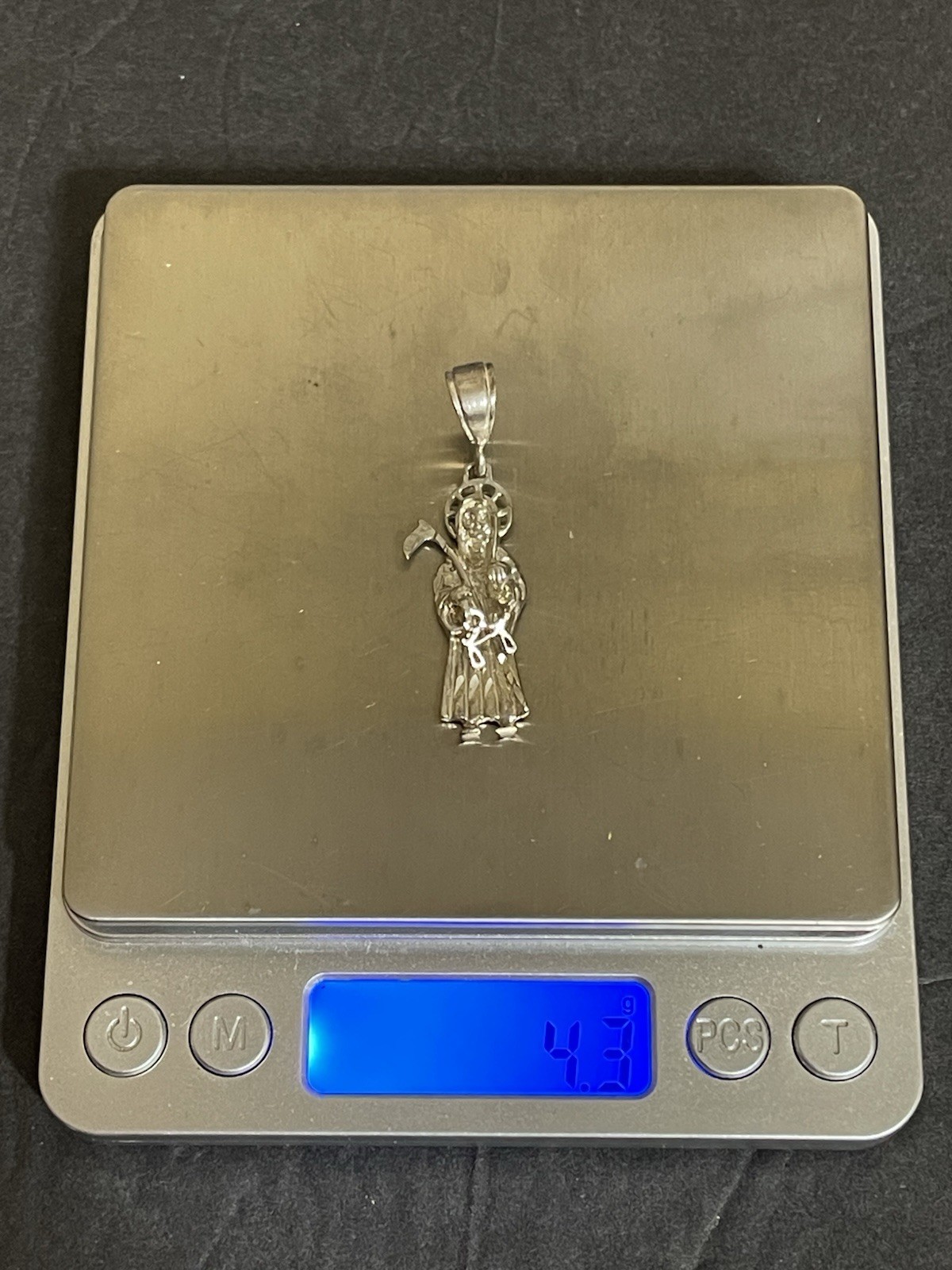 Really Cool! Sterling Silver Grim Reaper Pendant