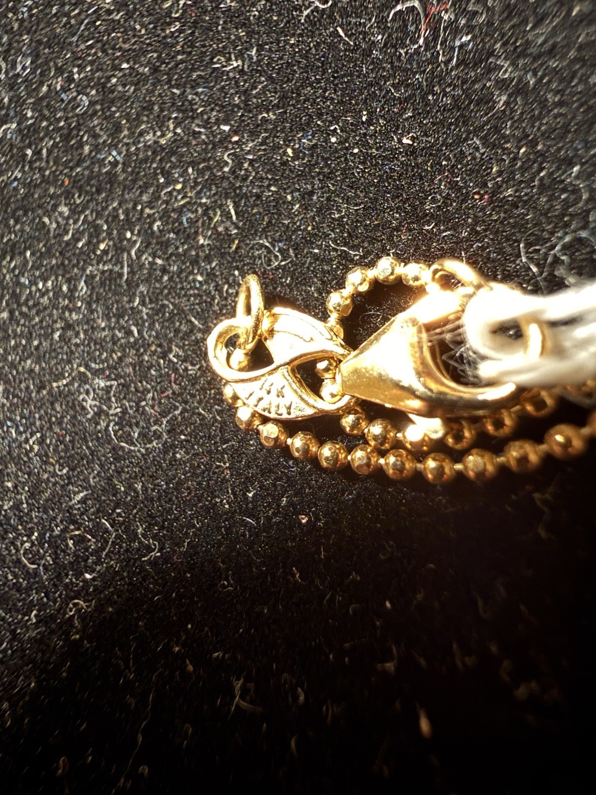 14K 1.9 DWT Yellow Gold Ball Shape Necklace with Whale Pendent