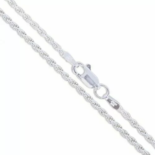 925 Sterling Silver Crucifix Jesus Cross Pendant Rope Chain Necklace 16″-30″