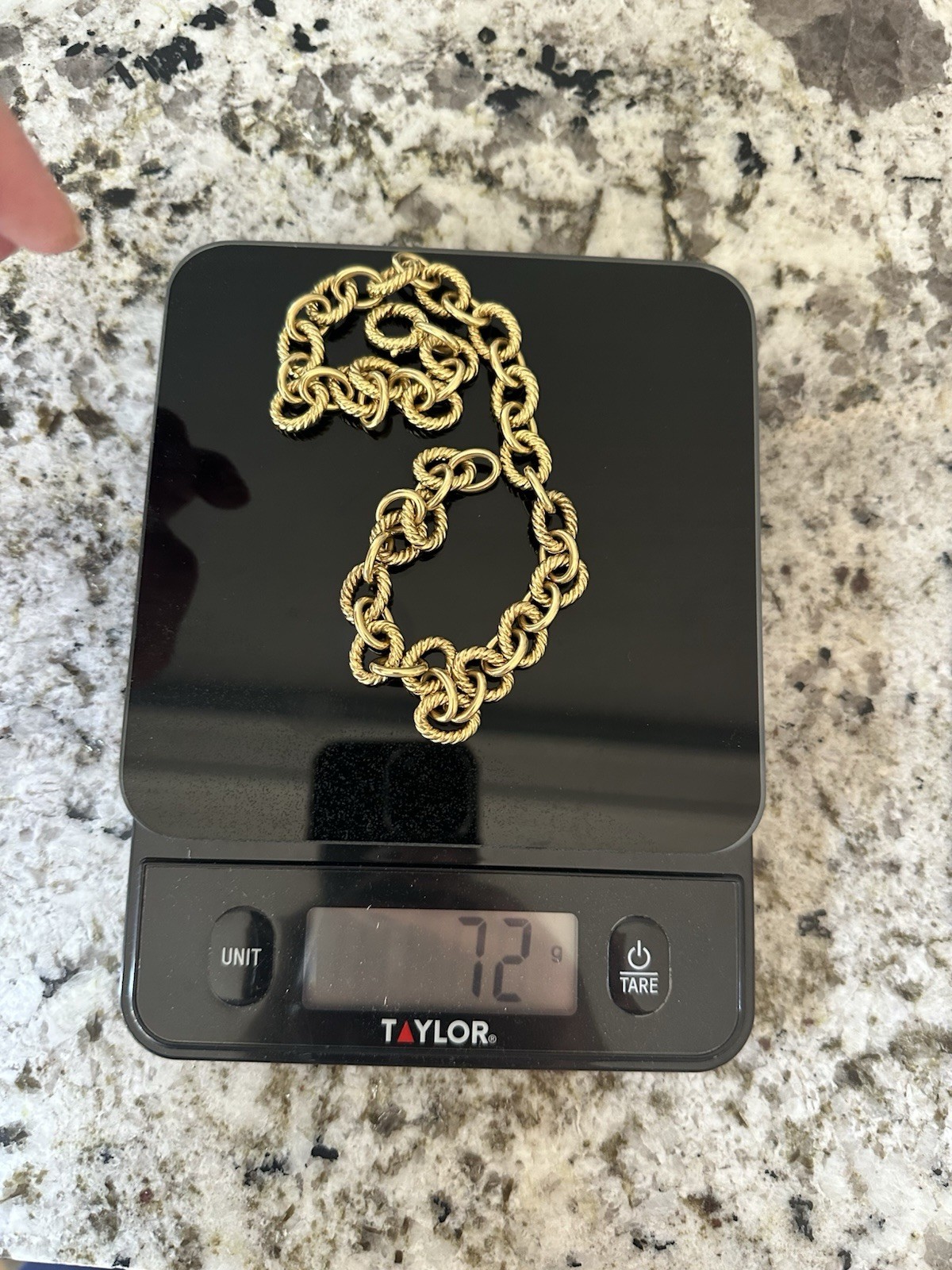 DAVID YURMAN Solid 18k Yellow Gold Oval Link Necklace , 18” 72 Grams
