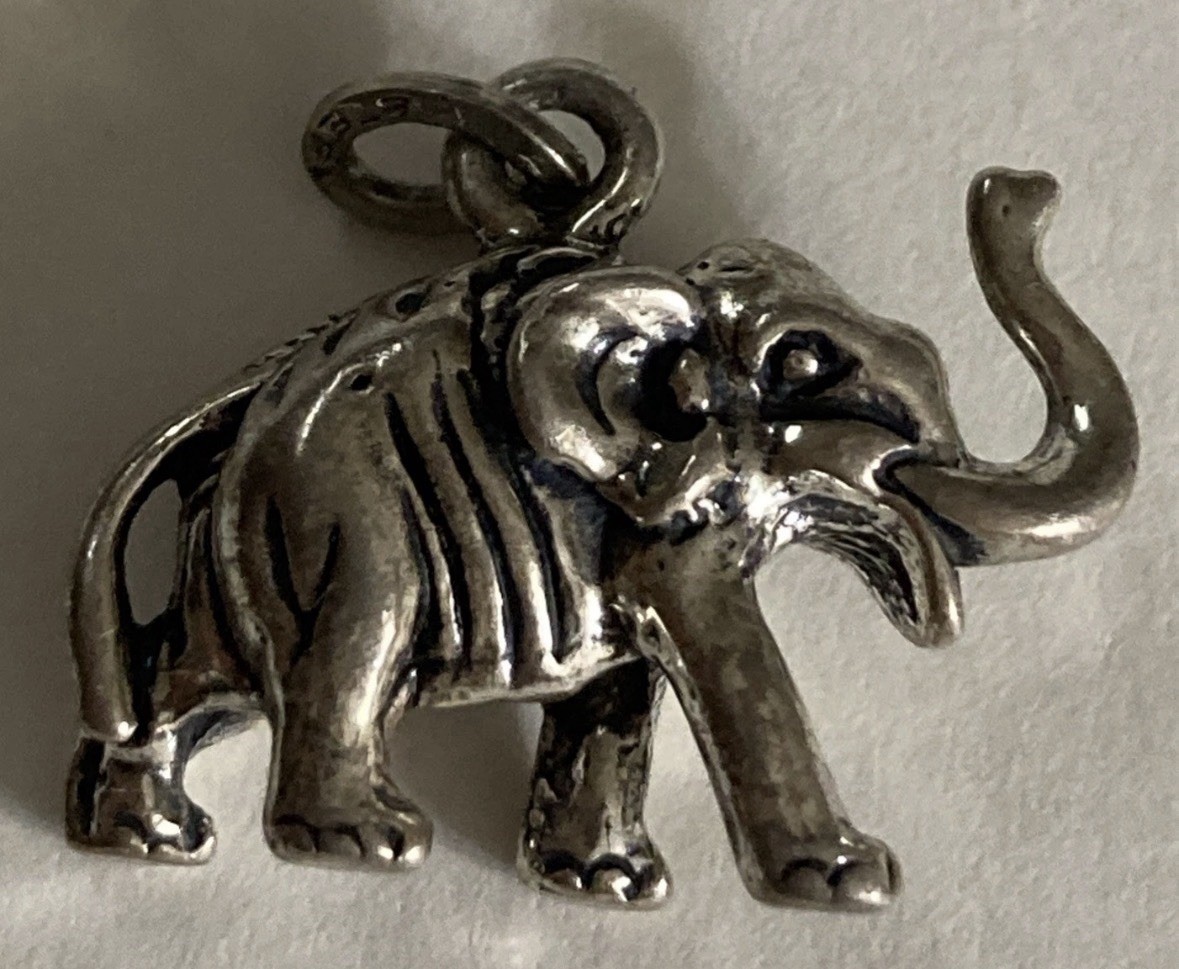 Beau Sterling Silver 925 Elephant Charm Pendant Animals