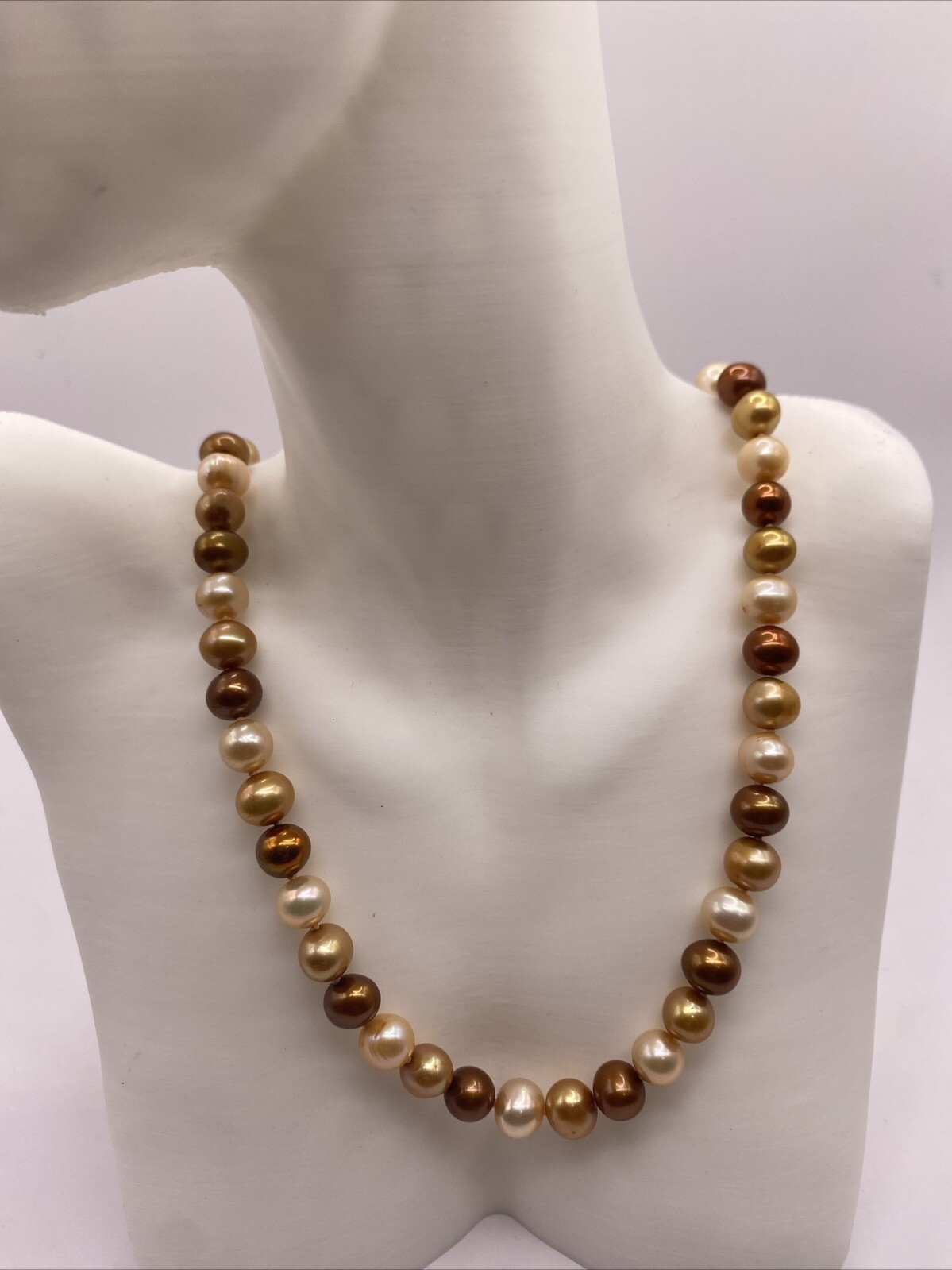 Bridge Pearl 14K Clasp Opaque Cult Pearl Strands 18” 6-7mm PQ J3