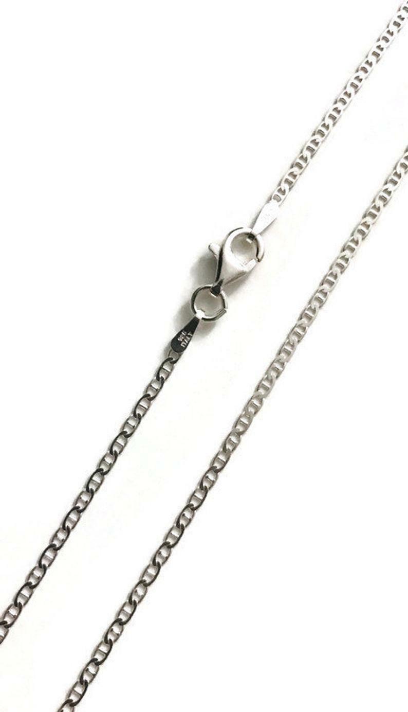 925 Sterling Silver Saint Benedict Key Necklace 22″/Cadena San Benito llave- P63