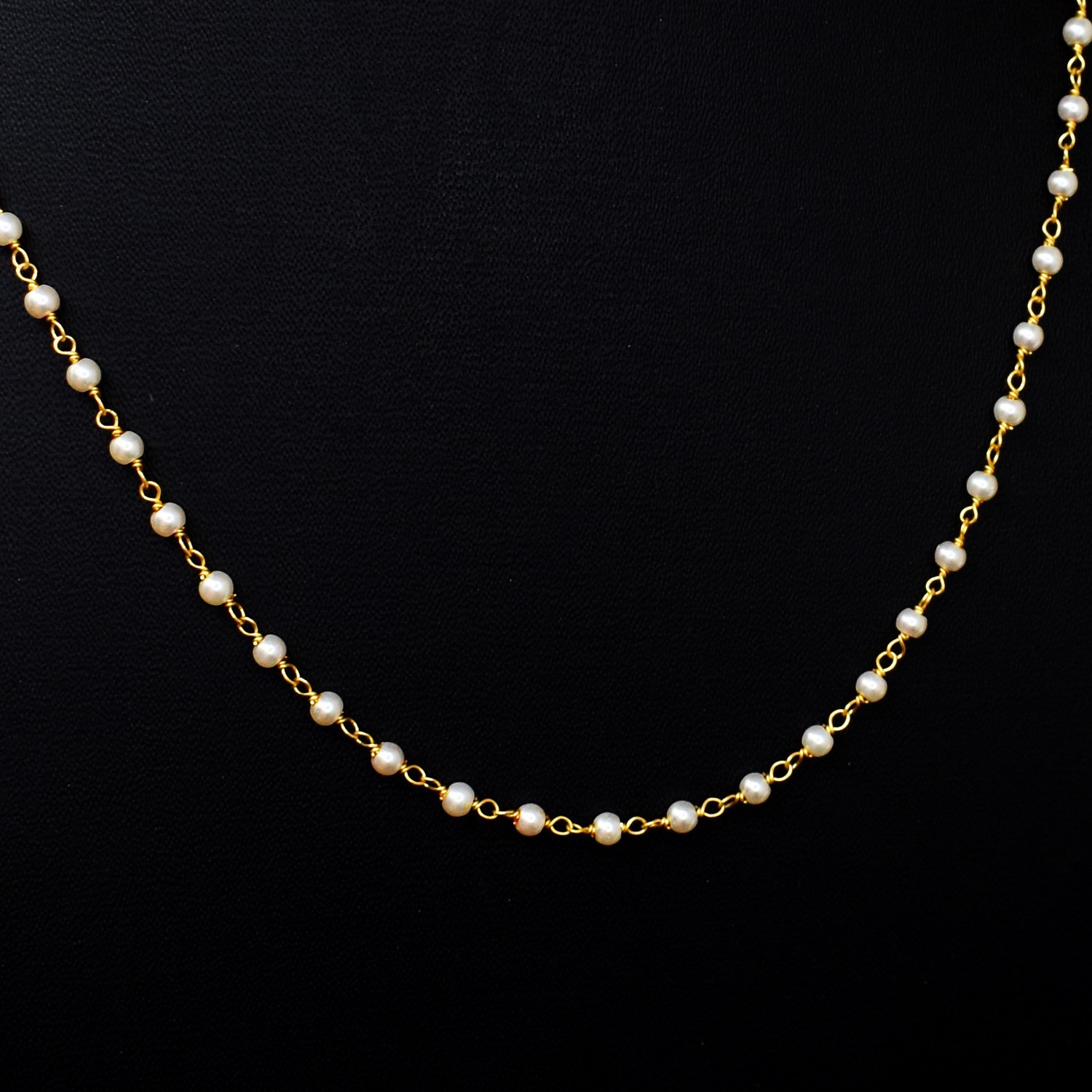 Very Attractive Fresh Water Pearl 5.00 Gms Shinning Beaded Necklace RK 20 AZ8