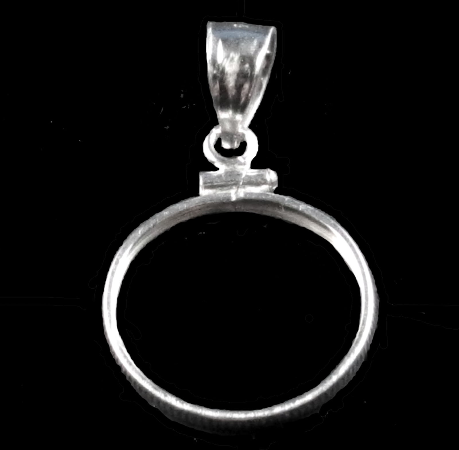 Coin Bezel 1/2 oz. American Gold Eagle Sterling Silver Bezel Soldered Bail New