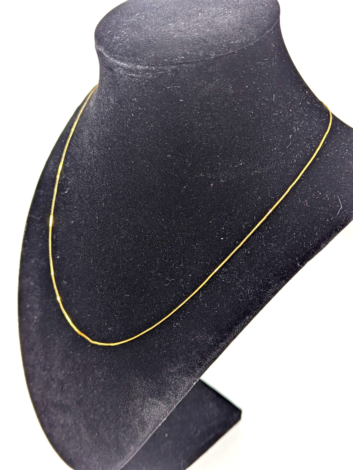 Vintage 14K SOLID Yellow Gold Box Chain Necklace 18″ Jewelry Gift FREE Shipping
