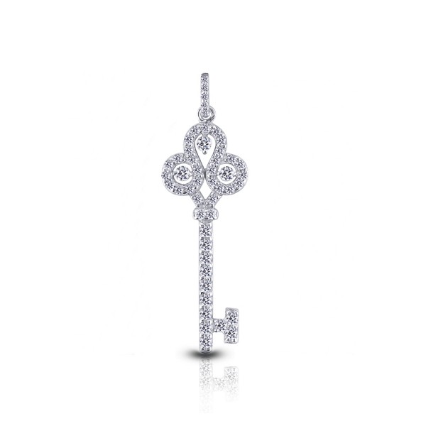1.32ctw F VS2 Round Brilliant Earth Mined Certified Diamonds White Gold Pendant