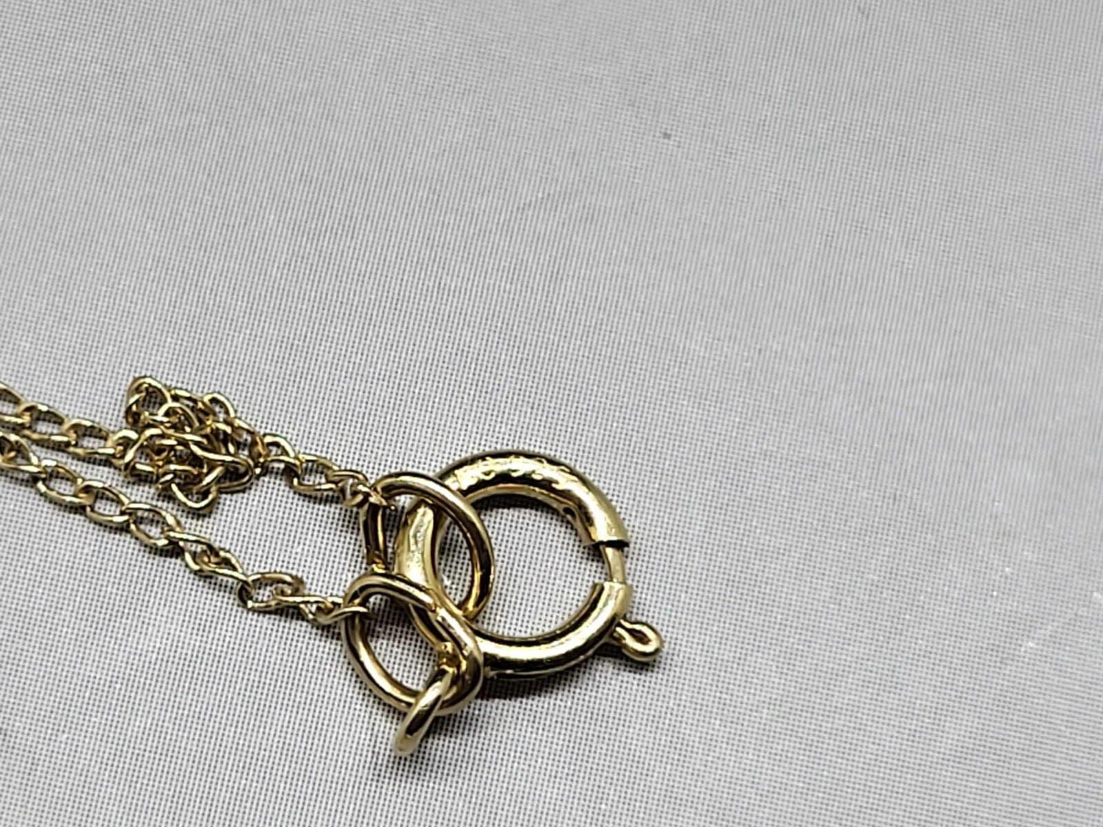 KT Gold Vermeil .925 Sterling Silver Oval Link Necklace Chain 18″ x .6mm