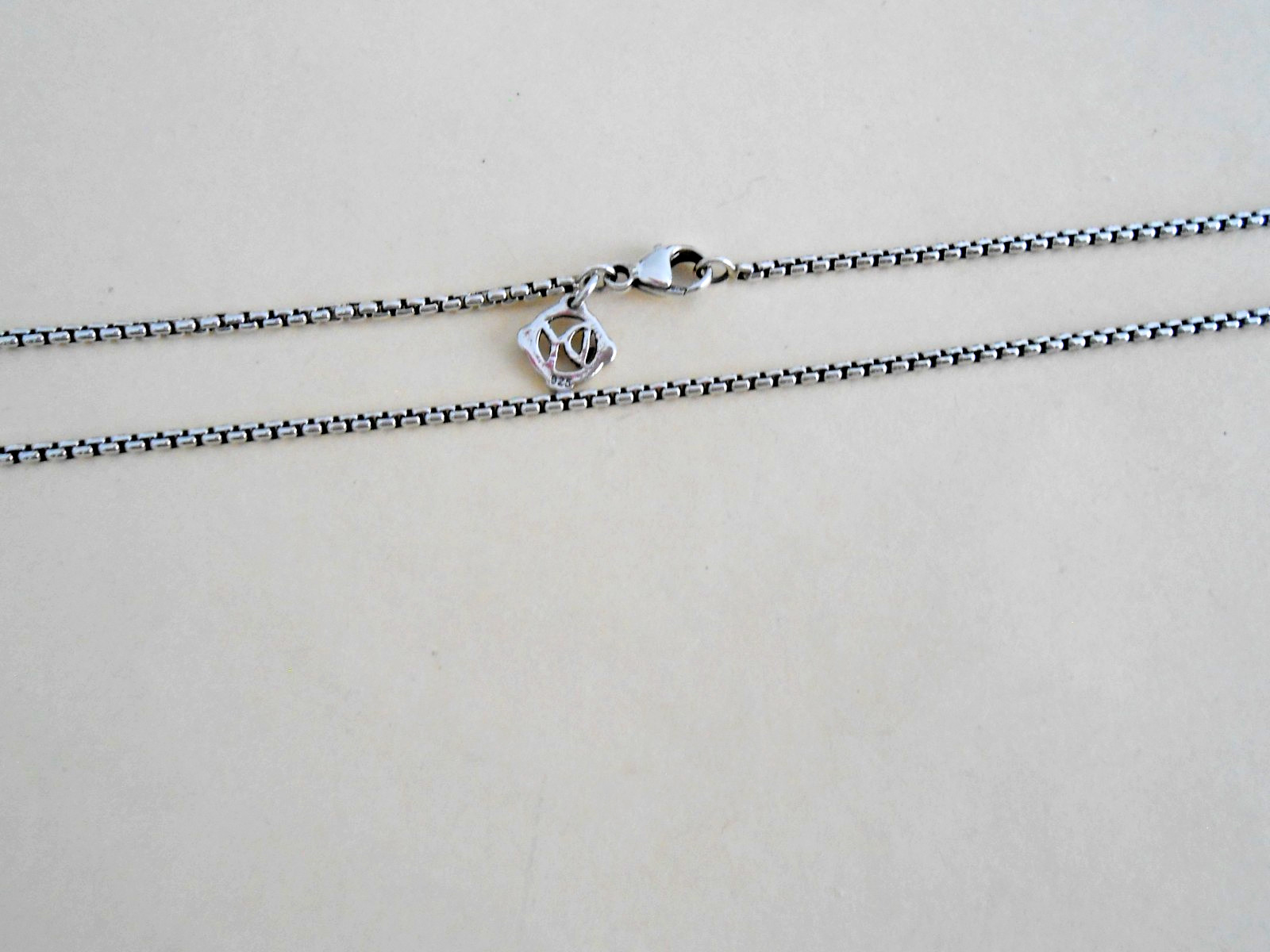 David Yurman Sterling silver 1.7 mm Box Chain Necklace 16” EUC