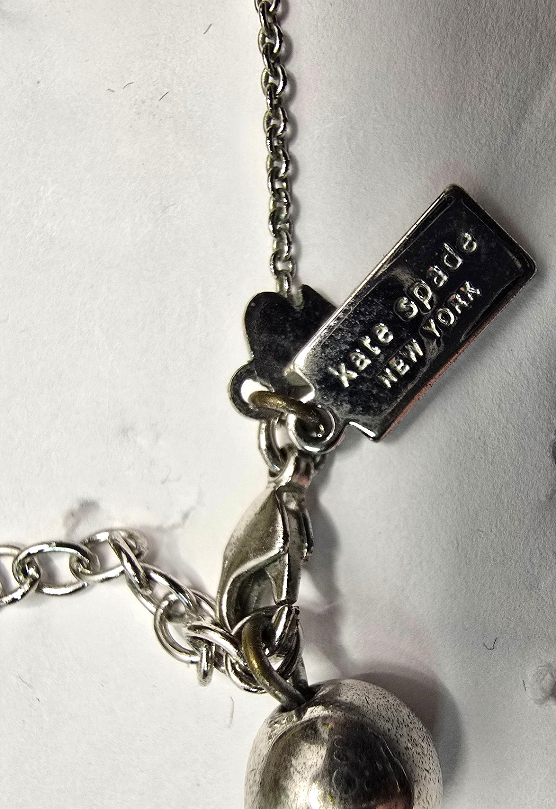 Kate Spade Silver Say Yes “Mrs” Necklace Wedding/Bridal Shower/Engagement