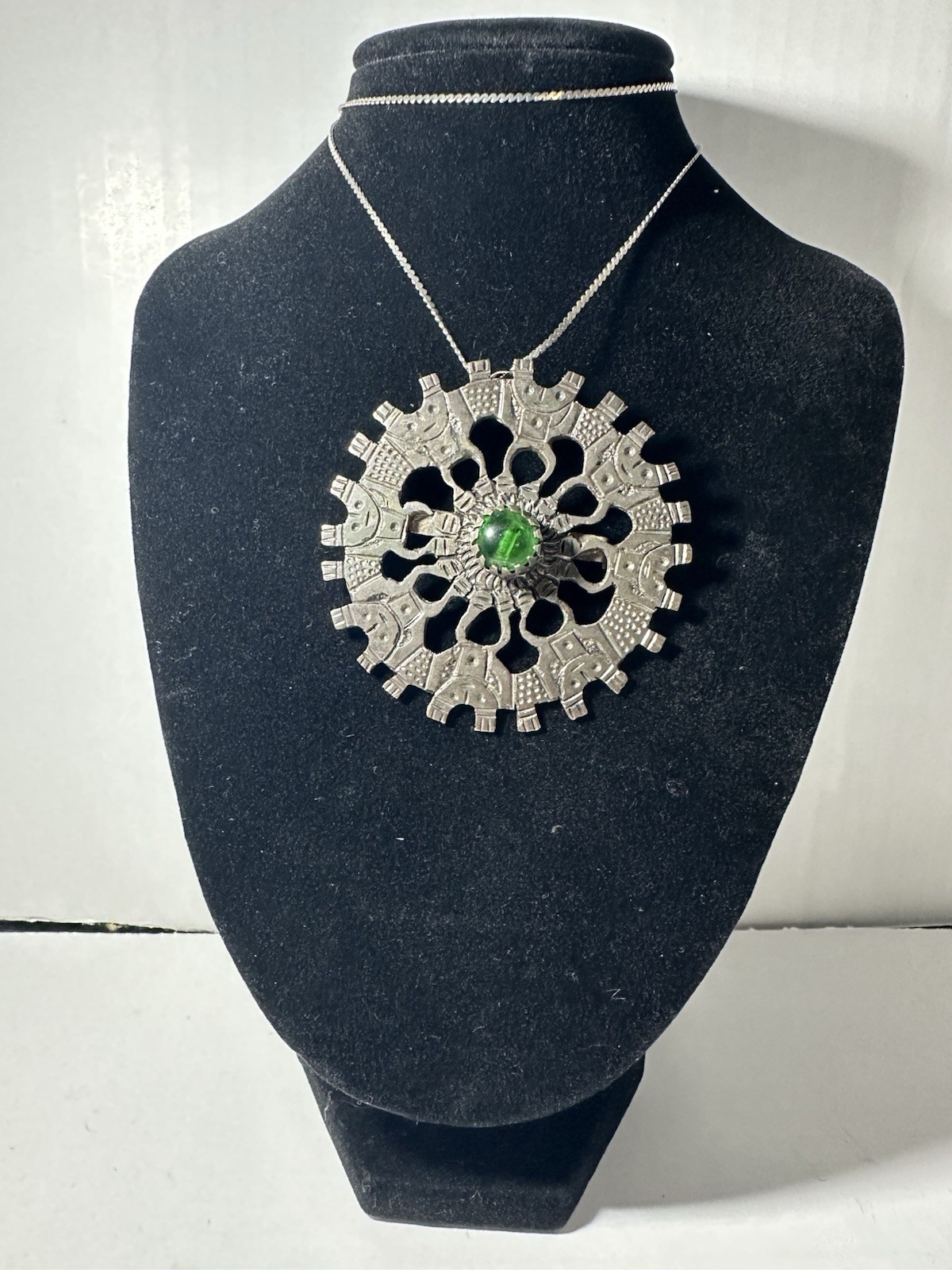 Modernist Ecuador 720 Sliver Pendent With Korean 925 Chain