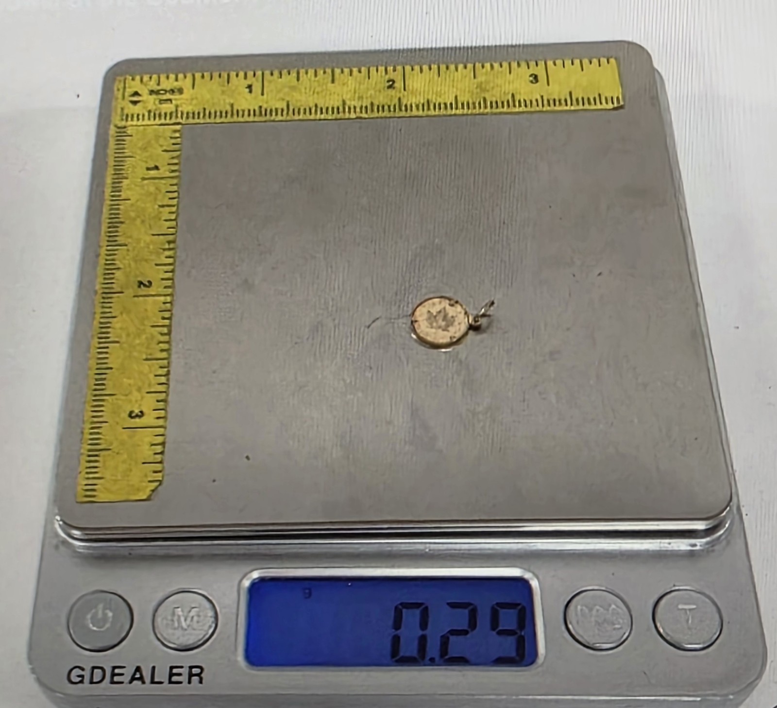 14k 1979 Canada 50 Dollar .29 Gram Coin Pendant