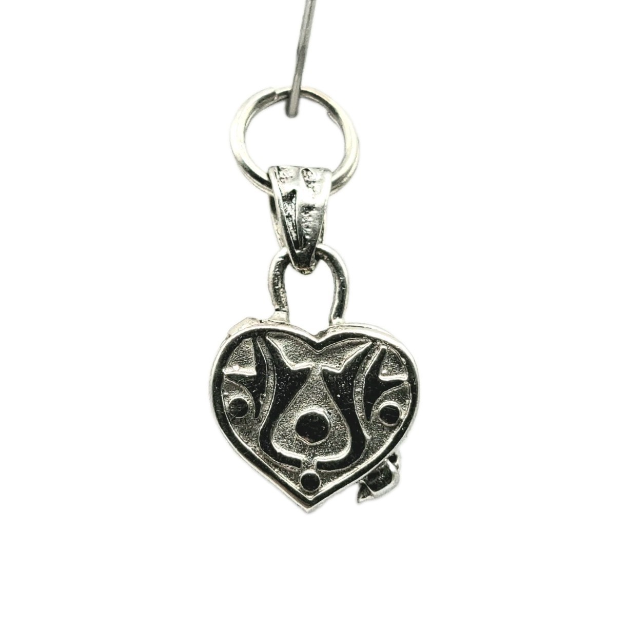 Sterling Silver Little Heart Locket Charm/Pendant Opens Weight 925 Stamped