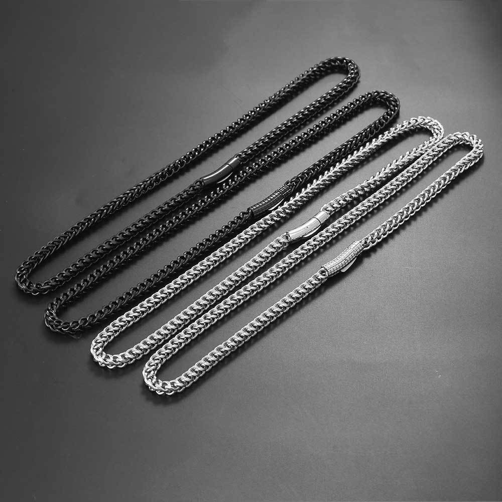 6mm 316L Stainless Steel Cuban Link Chain Hip Hop Men Bracelet Daily Jewelry