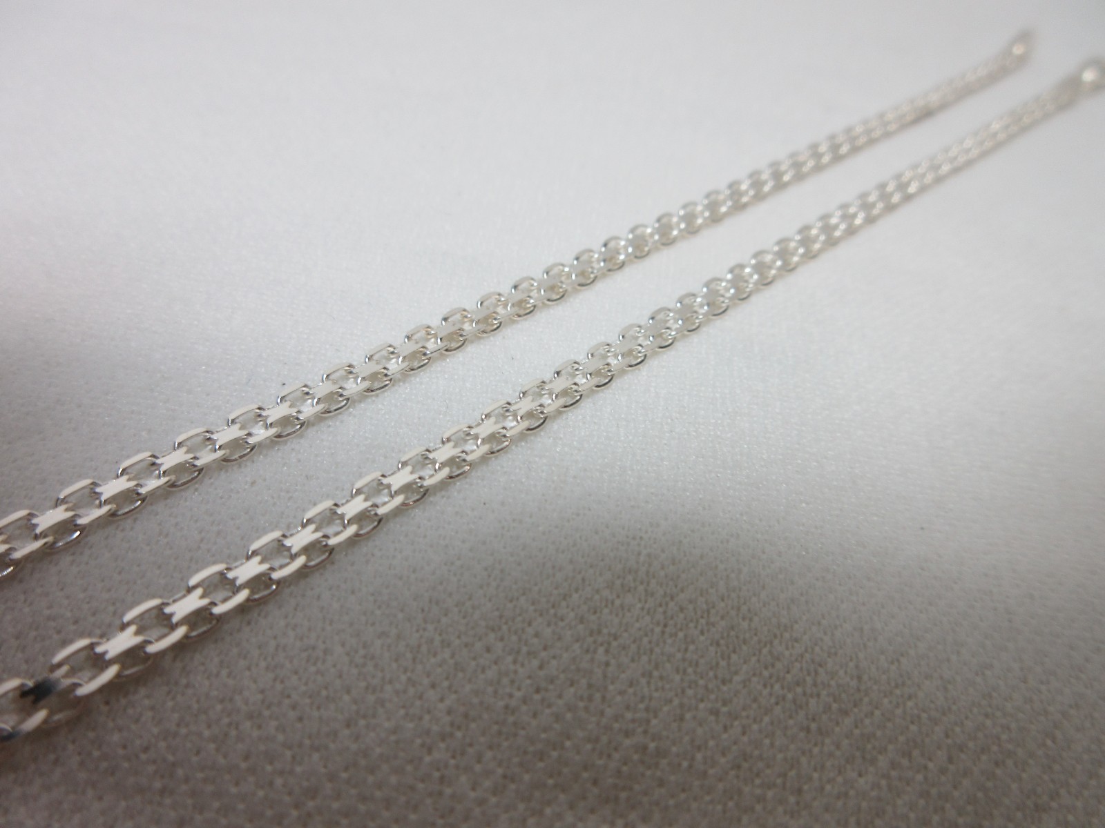 STERLING SILVER NECKLACE LINK CHAIN 925 ITALY 18.25 INCH ITEM #7