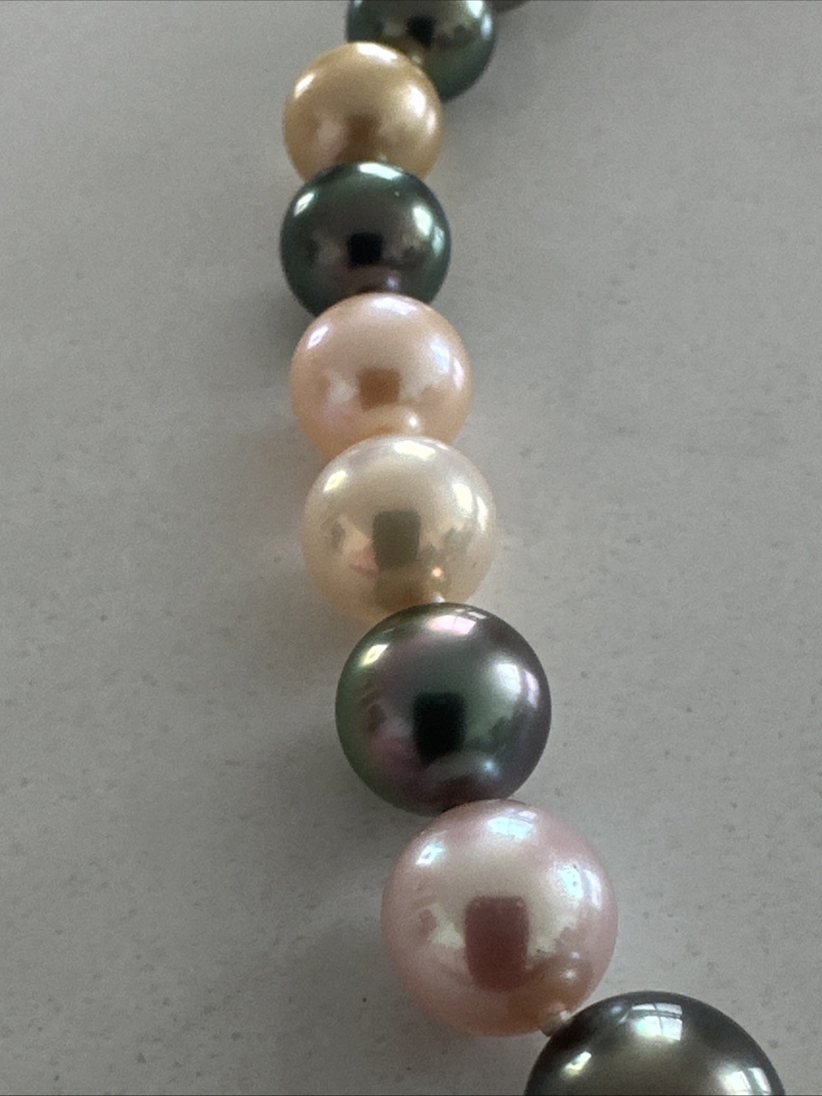 16″ South Sea & Tahitian Pearl Necklace – Graduated 43 Pearls – Appraised $7,250