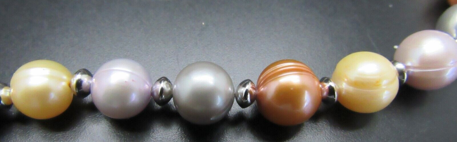 HONORA STERLING SILVER RING PEARL LEATHER NECKLACE NEW IN BOX