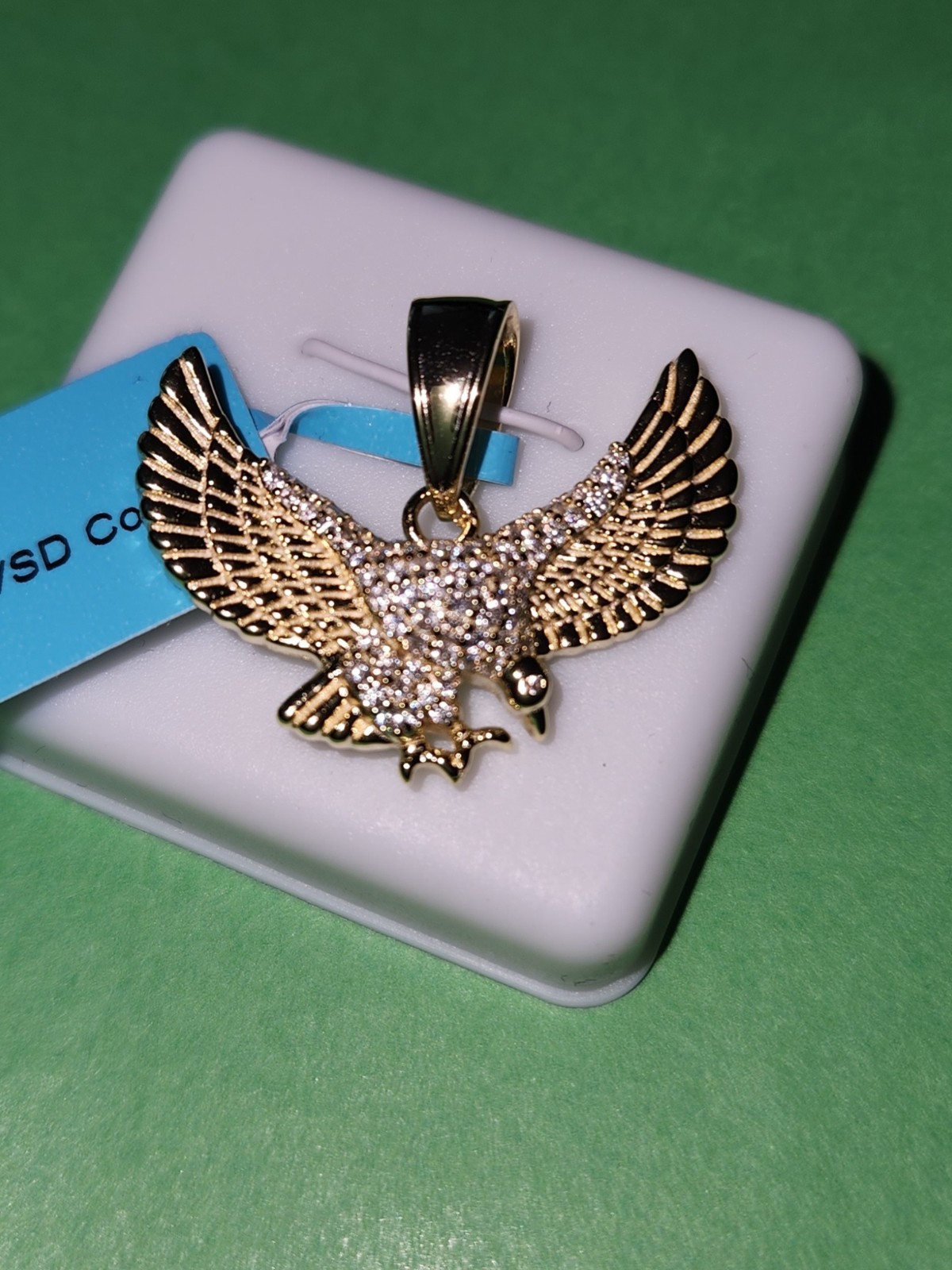 .51 Moissanite Gold Tone Eagle