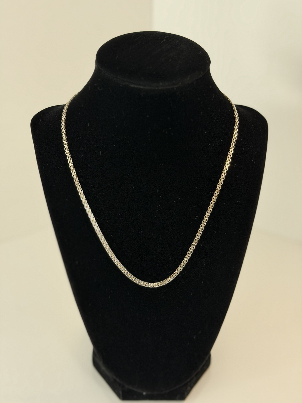 Solid 925 Sterling Silver 18 Bismark Link Chain 3mm Men’s Necklace