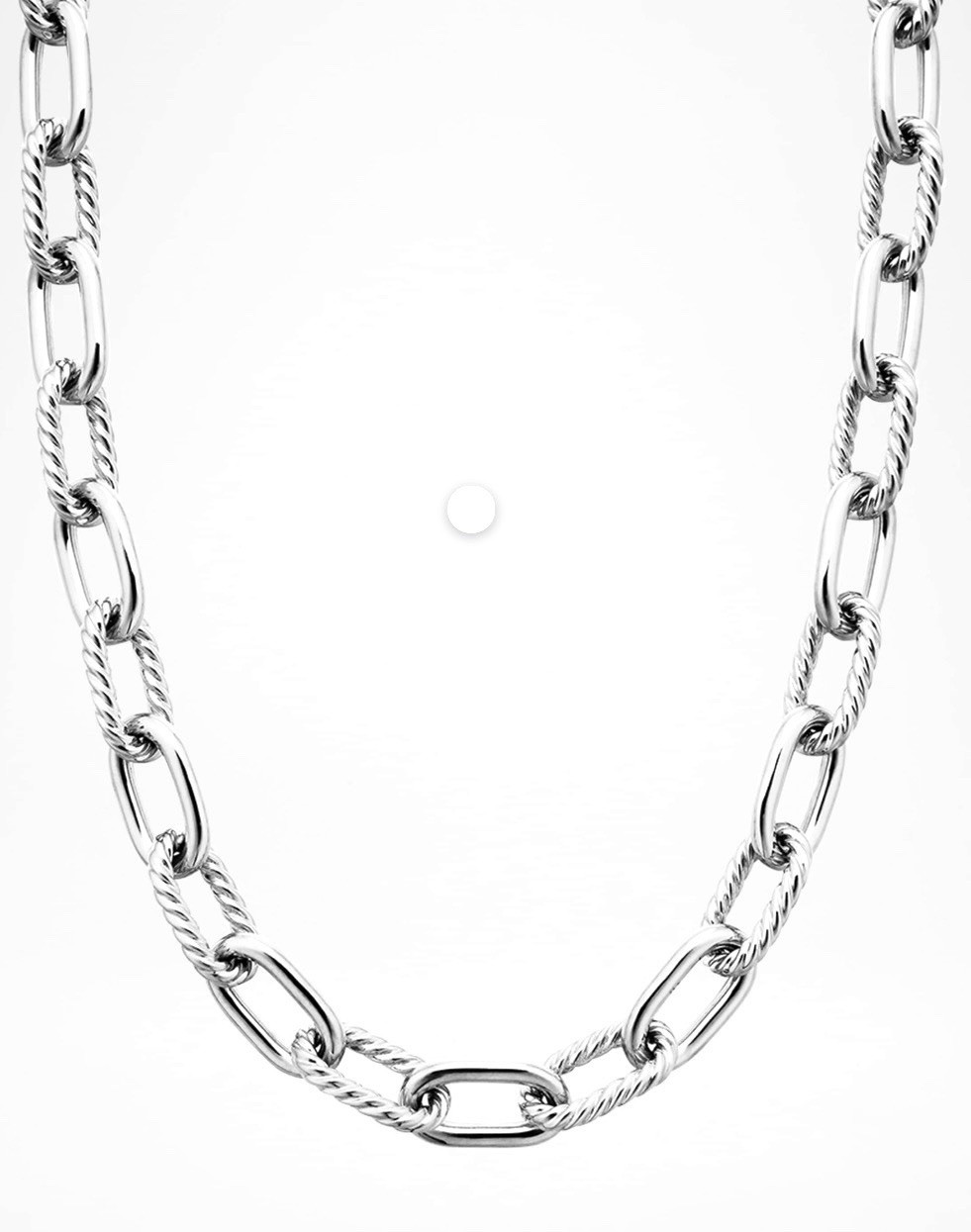 Classic Cable Silver Chain Necklace
