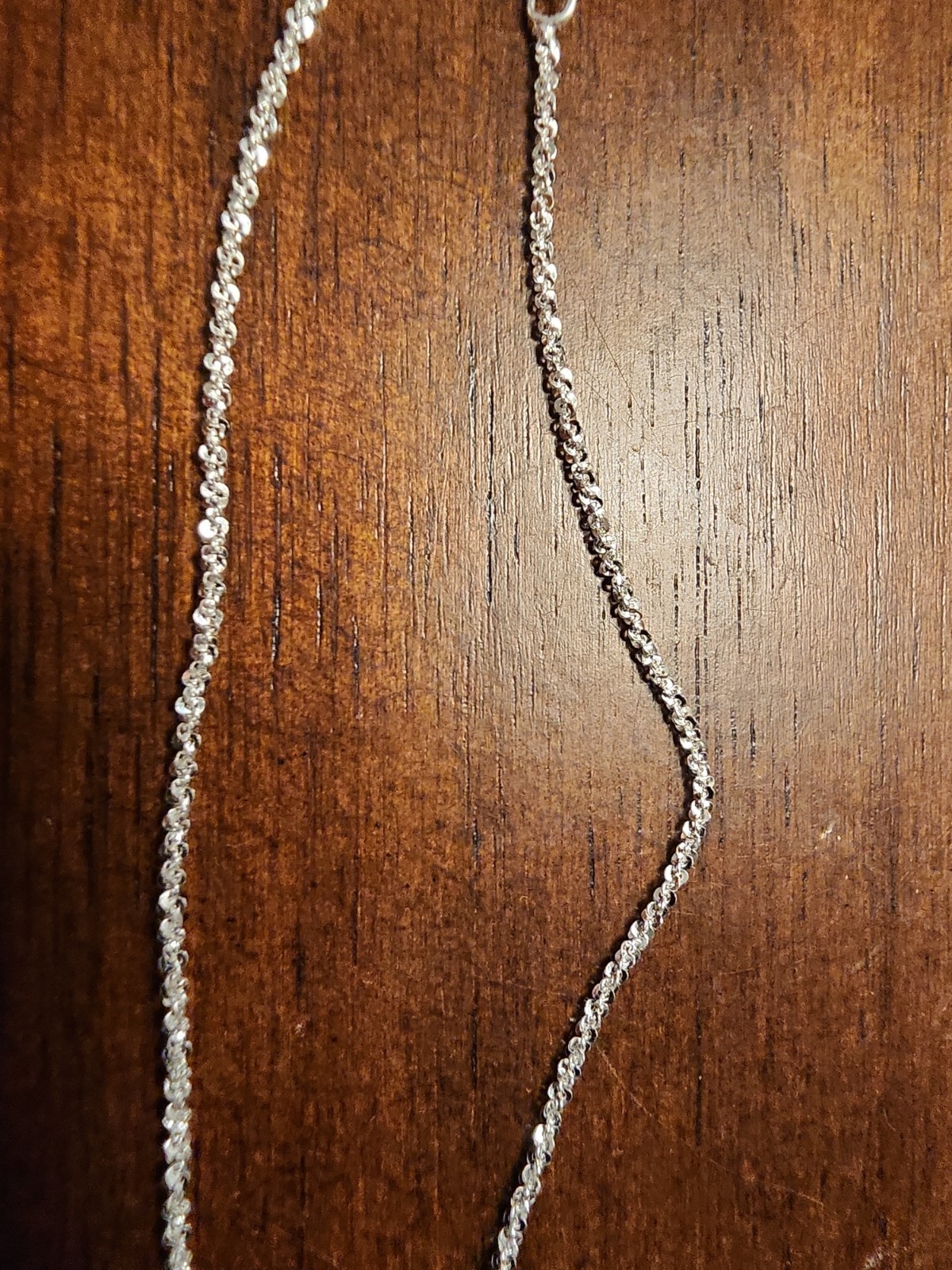 16″ Twisted Rock Solid 925 Sterling Silver Necklace Beautiful 1mm
